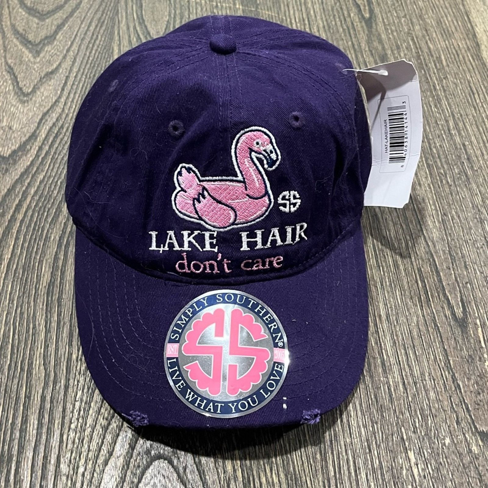 Vintage NWT Simply Southern Baseball Cap Lake Hair Don't Care Cap OS Size ONE SIZE - 1 Thumbnail