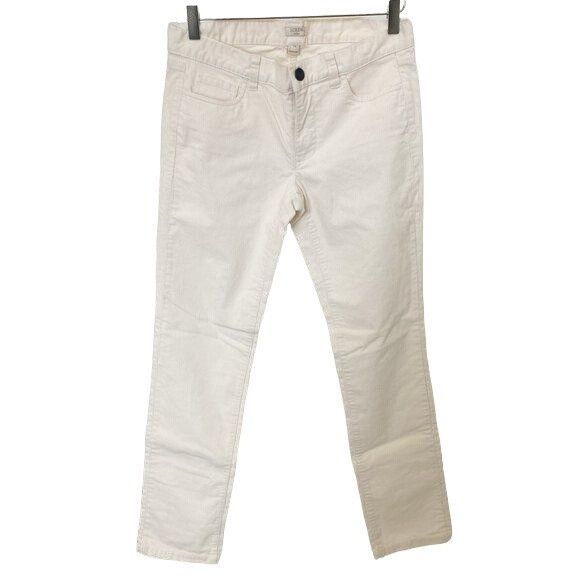 J.Crew J.Crew Factory Ivory Corduroy Pants Size 27" / US 4 / IT 40 - 1 Thumbnail