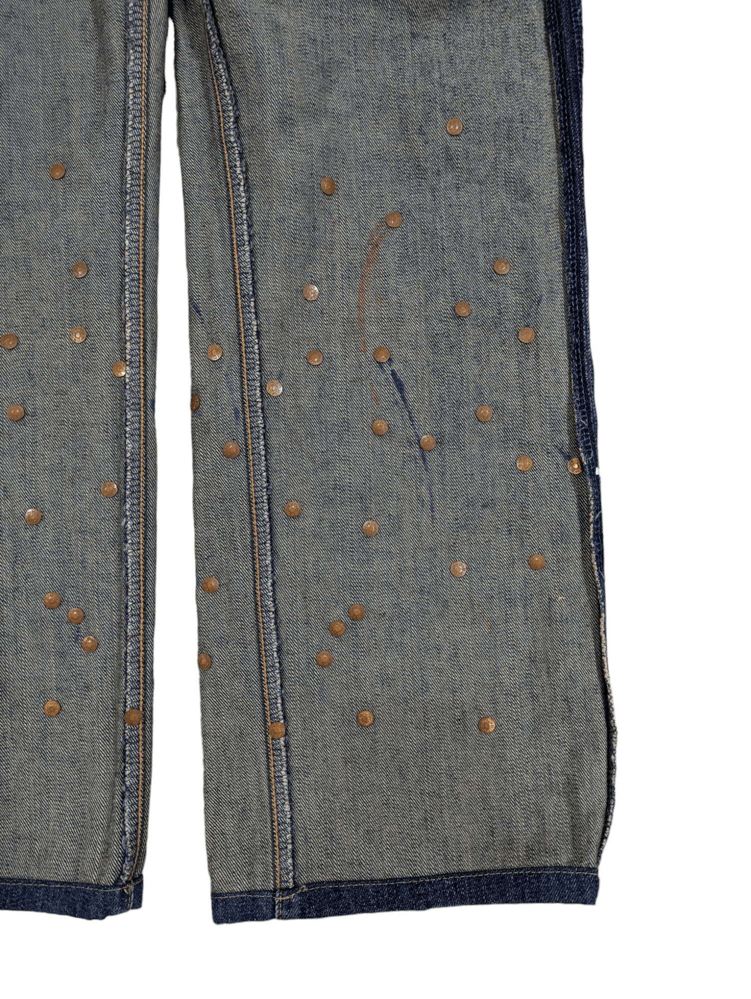 Big John Big John Flare Jeans Studded Flame Denim Size US 32 / EU 48 - 11 Thumbnail