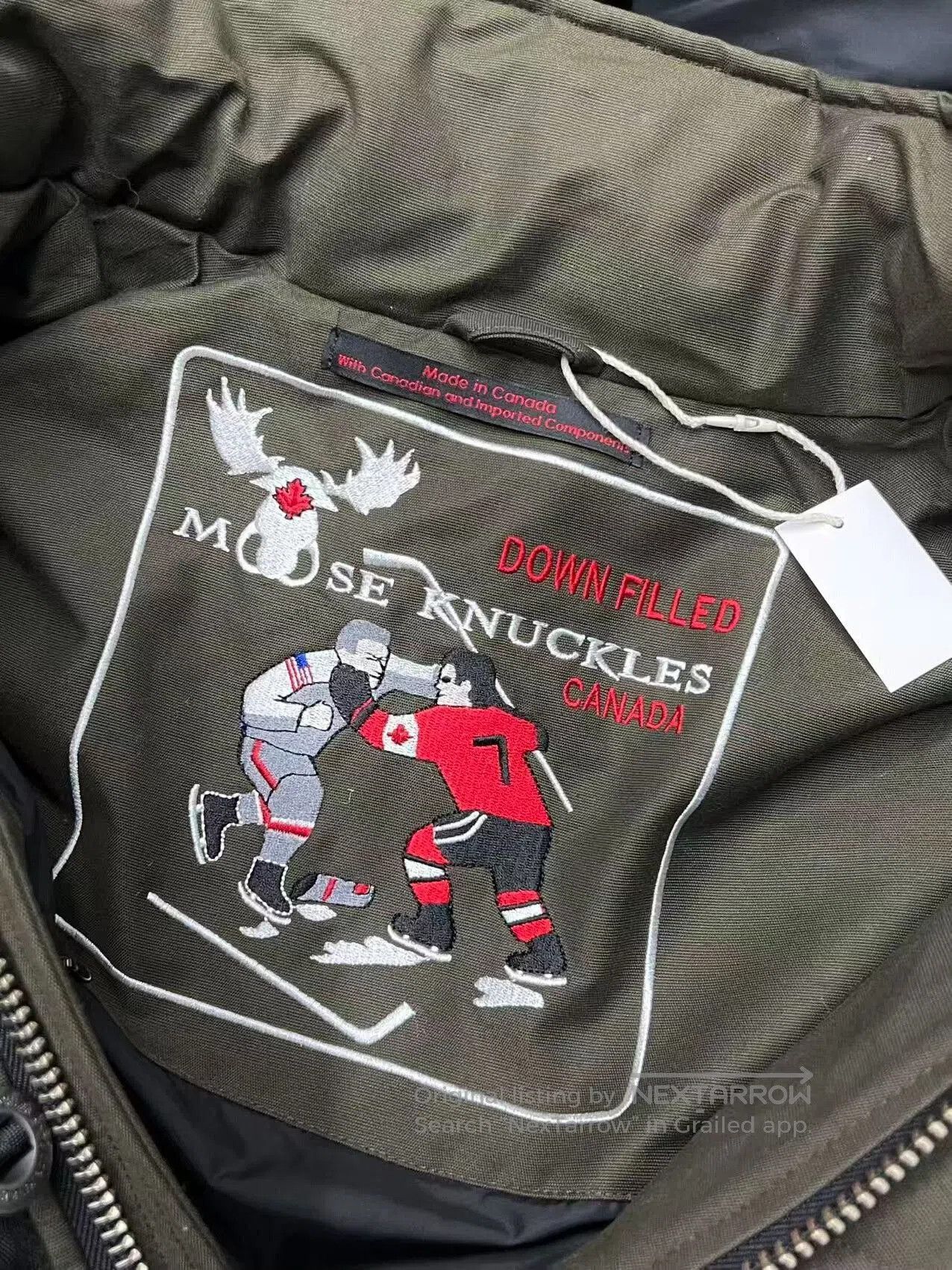 Moose Knuckles Moose Knuckles Olive Green Down Jacket. Size US S / EU 44-46 / 1 - 4 Thumbnail