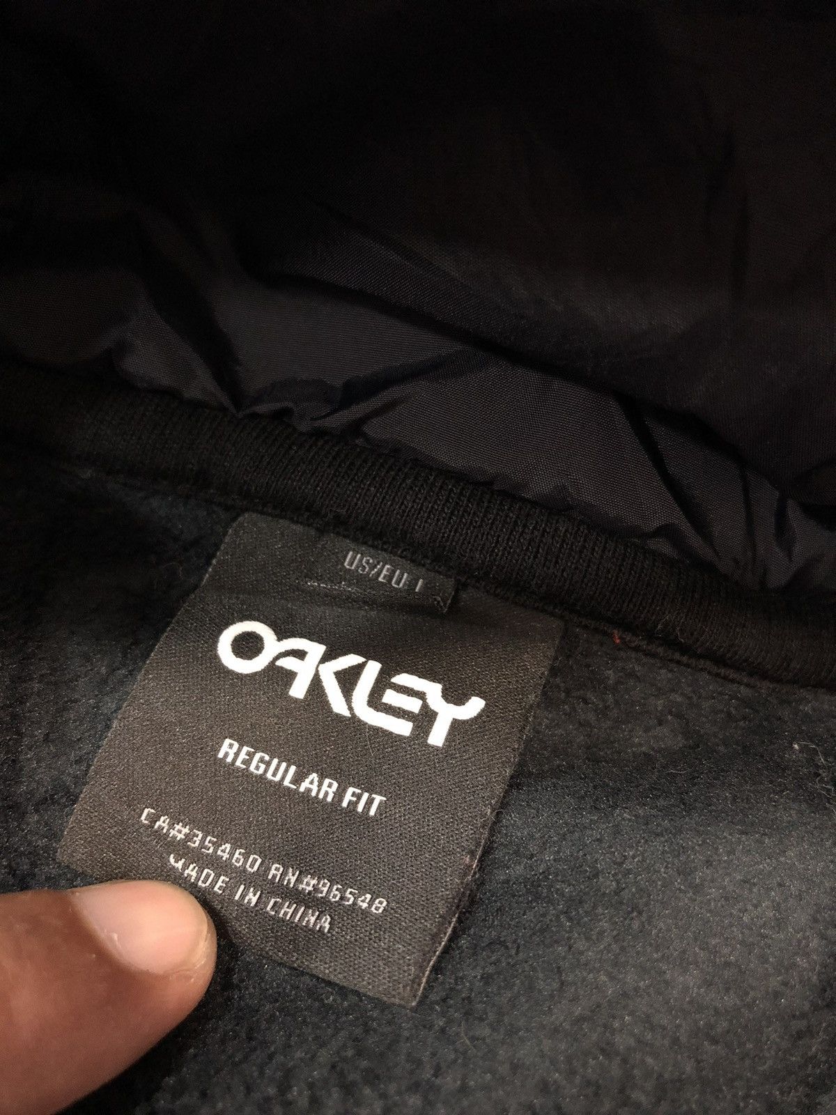 Oakley Oakley black fleece hoodie Size US L / EU 52-54 / 3 - 9 Thumbnail