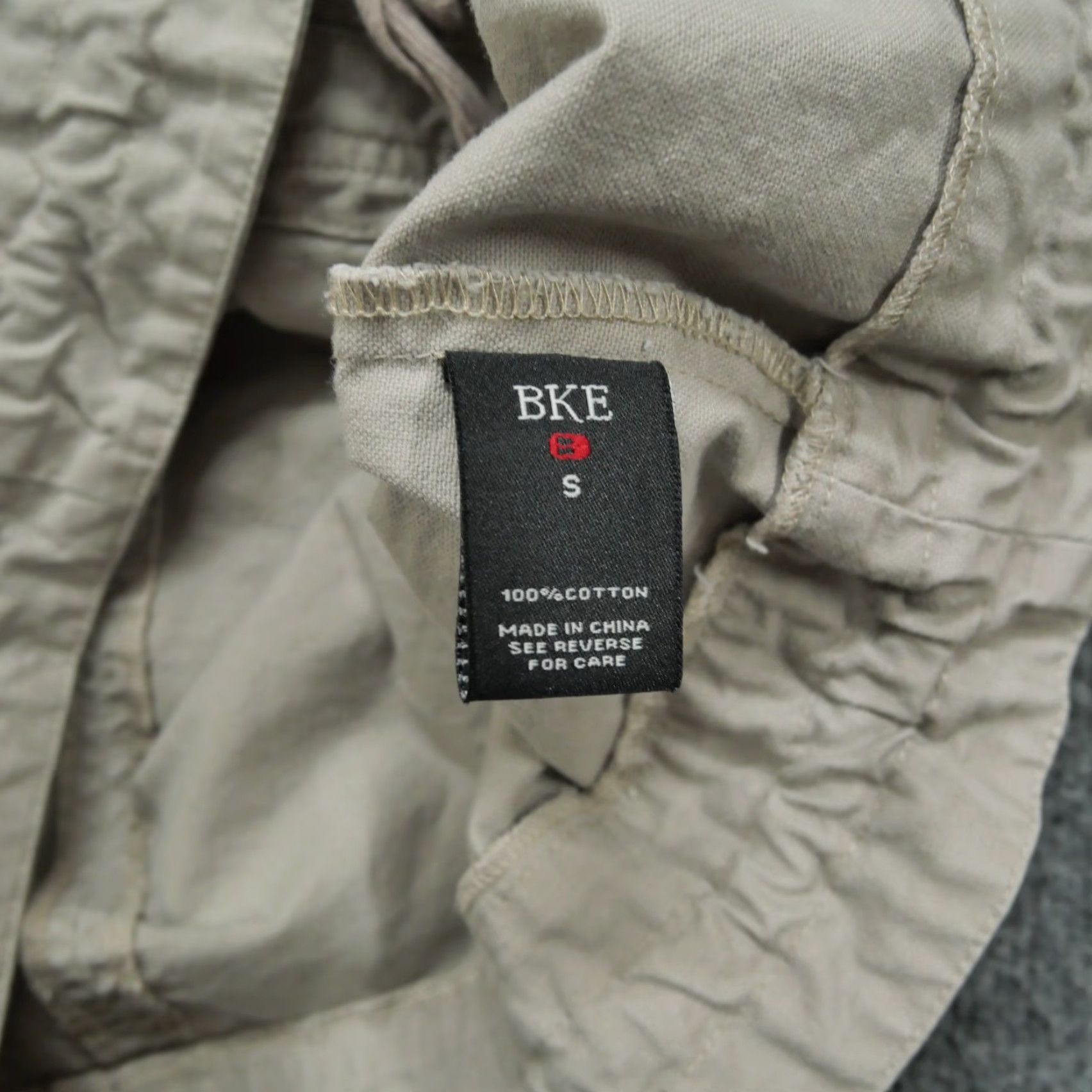 Vintage BKE Buckle Jacket Womens Small Tan Canvas Cinch Collar Waist Full Zip Size S / US 4 / IT 40 - 7 Thumbnail
