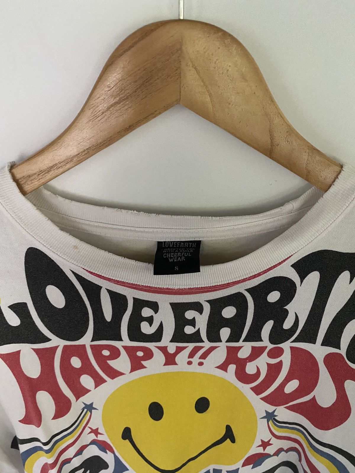 Japanese Brand × Vintage Love Earth Chearful Wear Smile Ladies Long Sleeve T Shirt Size S / US 4 / IT 40 - 6 Thumbnail
