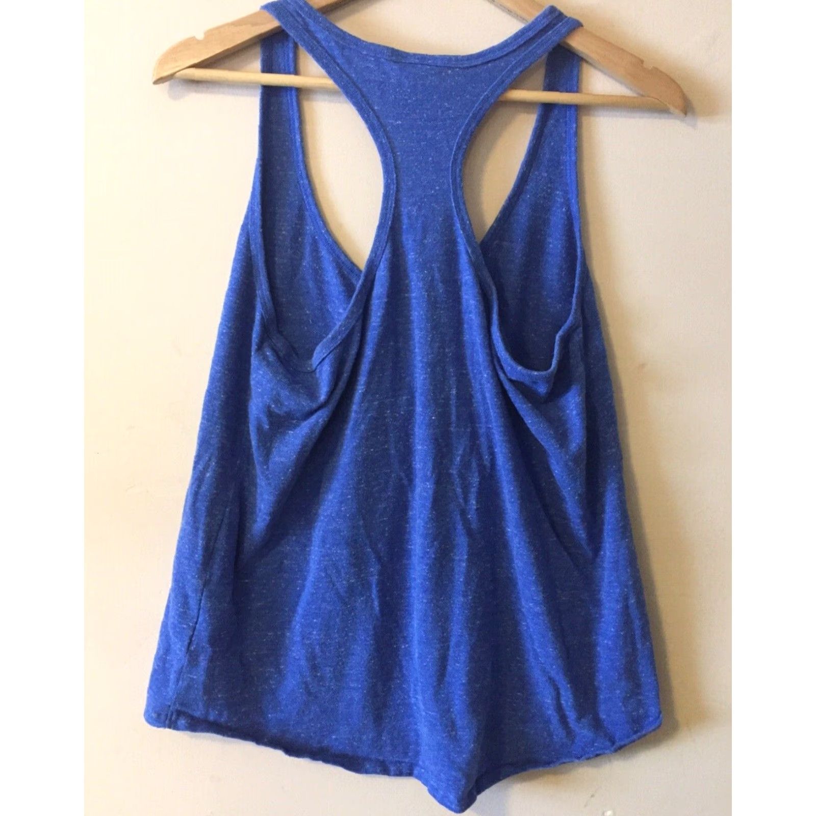 Nike Women's Nike Tank Top Size L Blue Cotton/Poly Stretch Racerback #p17-56 Shirt Womens L Blue Nike Tank Cotton/Poly Stretch Racerback Size L / US 10 / IT 46 - 7 Thumbnail