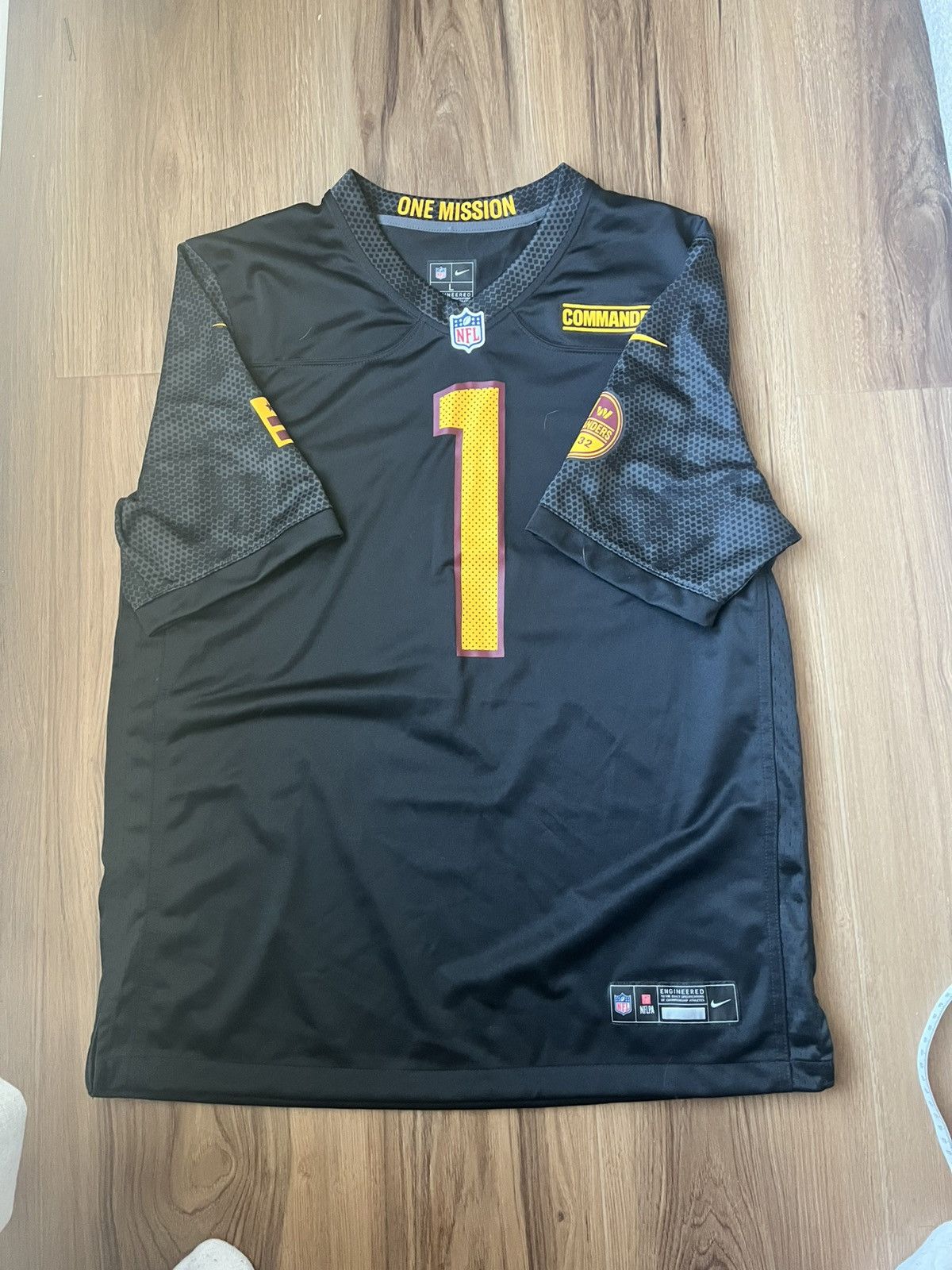 Nike Black Jahan Dotson Jersey Size US L / EU 52-54 / 3 - 2 Thumbnail
