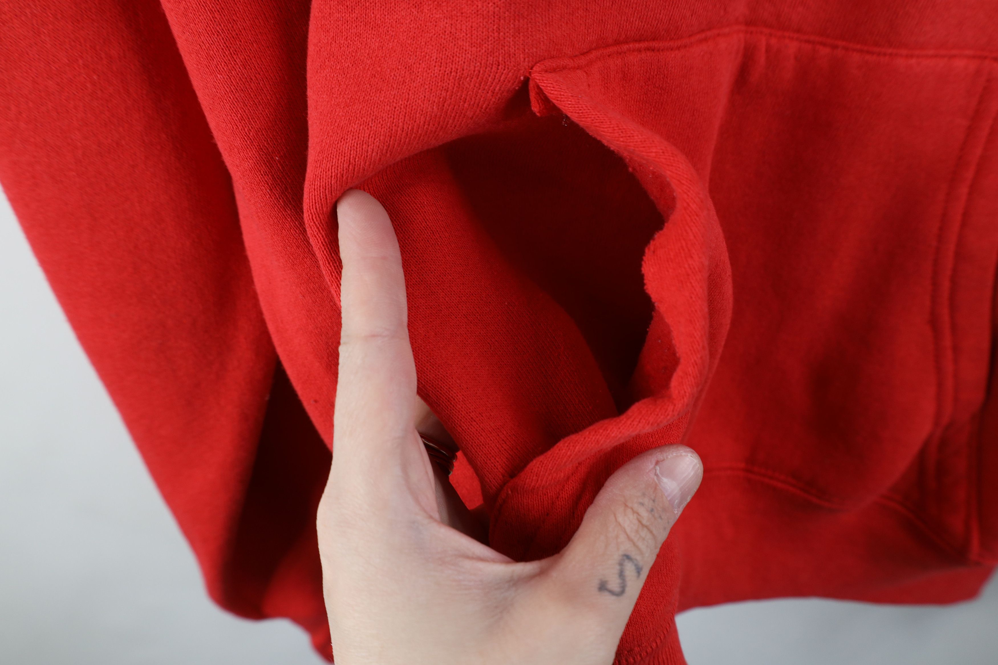 Vintage Vintage 80s 90s Streetwear Hoodie Sweatshirt USA Red Size US XL / EU 56 / 4 - 6 Thumbnail