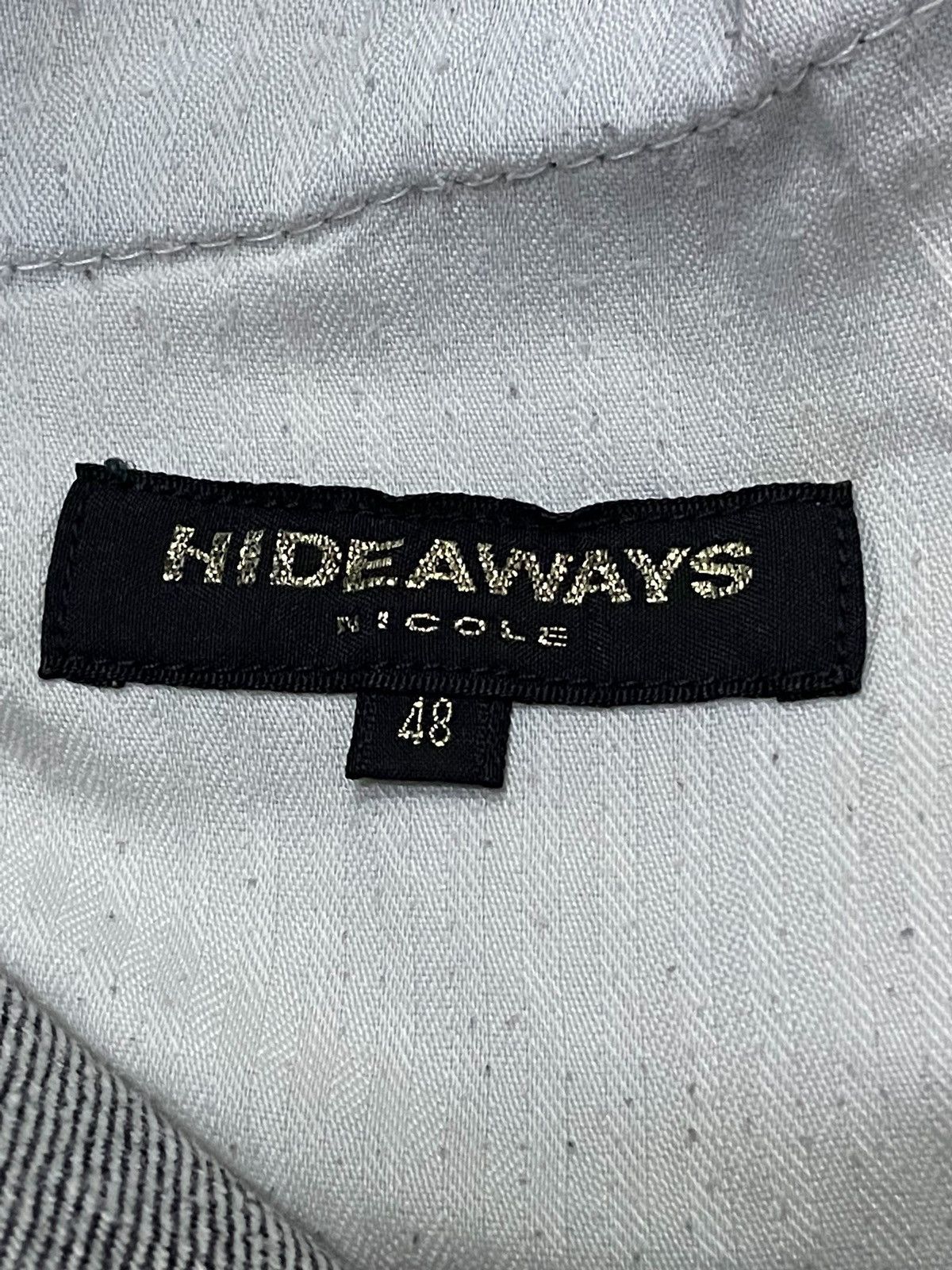 HIDEAWAYS × LOWBOX × Le Grande Bleu (L.G.B.) Hideaways Nicole Distressed Poems Patched Flared Jeans Size US 32 / EU 48 - 23 Thumbnail
