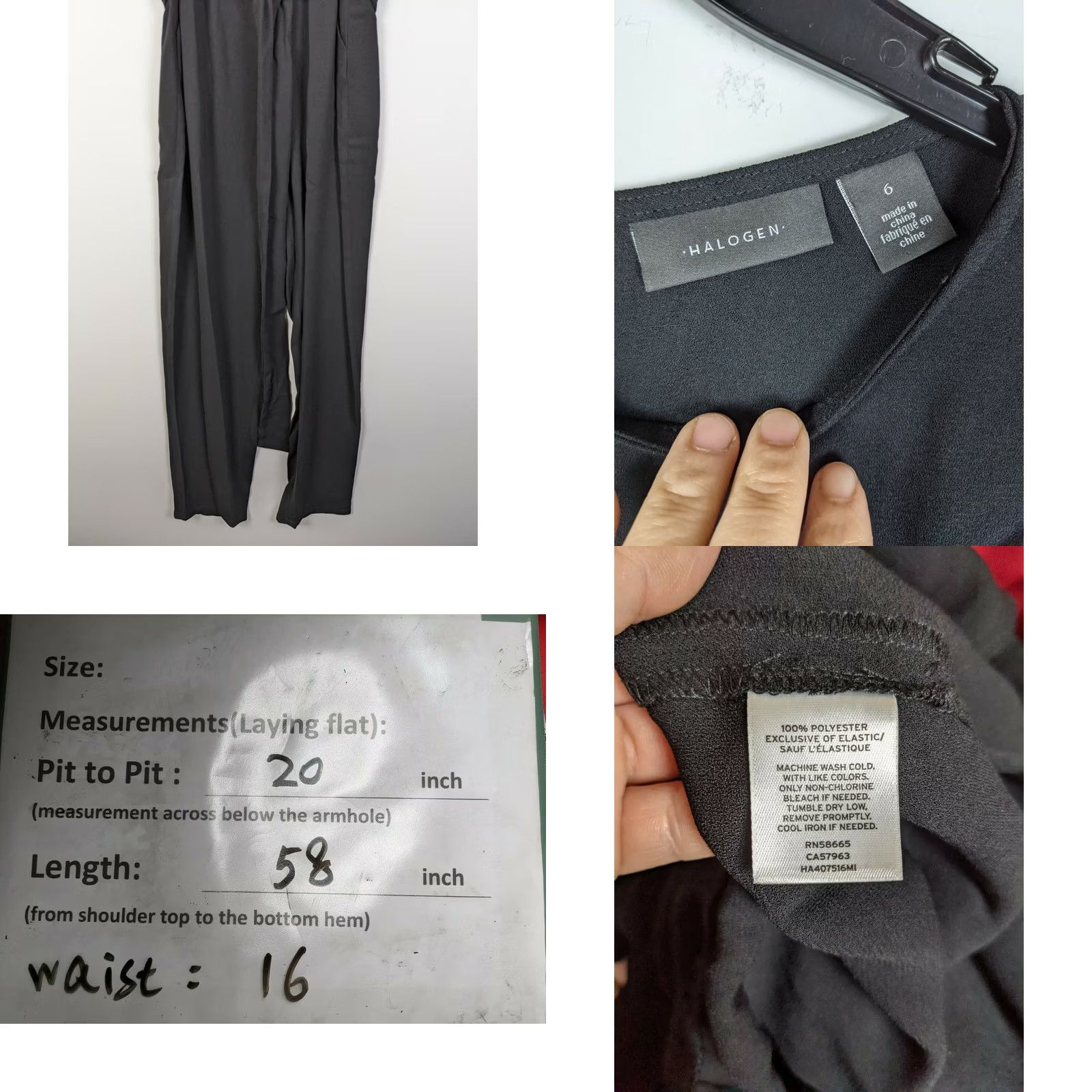 Vintage Halogen Jumpsuit Shirt? Size 28" / US 6 / IT 42 - 8 Thumbnail