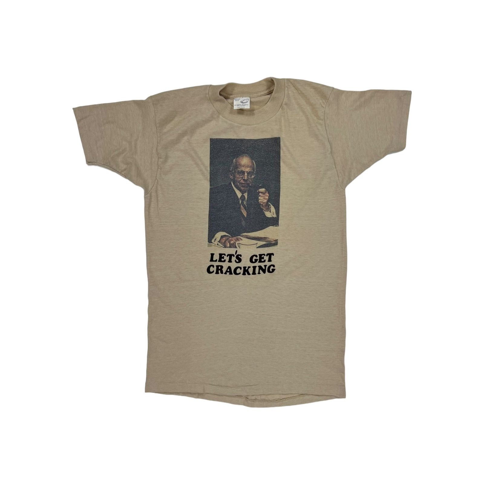 Vintage Vintage 80s Let’s Get Cracking pipe tee (S) Size US S / EU 44-46 / 1 - 1 Thumbnail