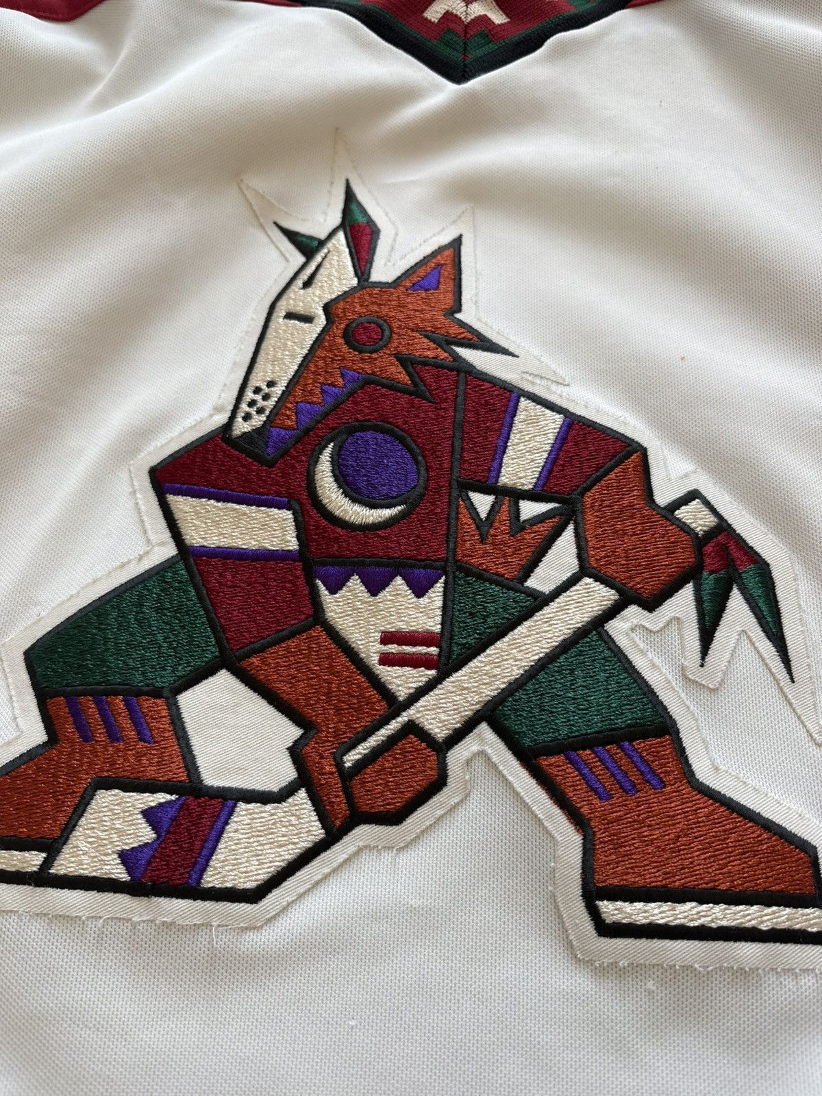 Ccm Phoenix Coyotes CCM VTG 90s Hockey Jersey Made In Canada XL Size US XL / EU 56 / 4 - 6 Thumbnail