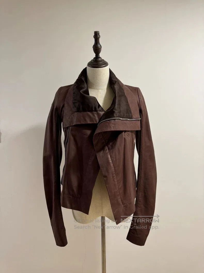 Rick Owens Rick Owens Dark Red Leather Jacket. Size US S / EU 44-46 / 1 - 3 Thumbnail