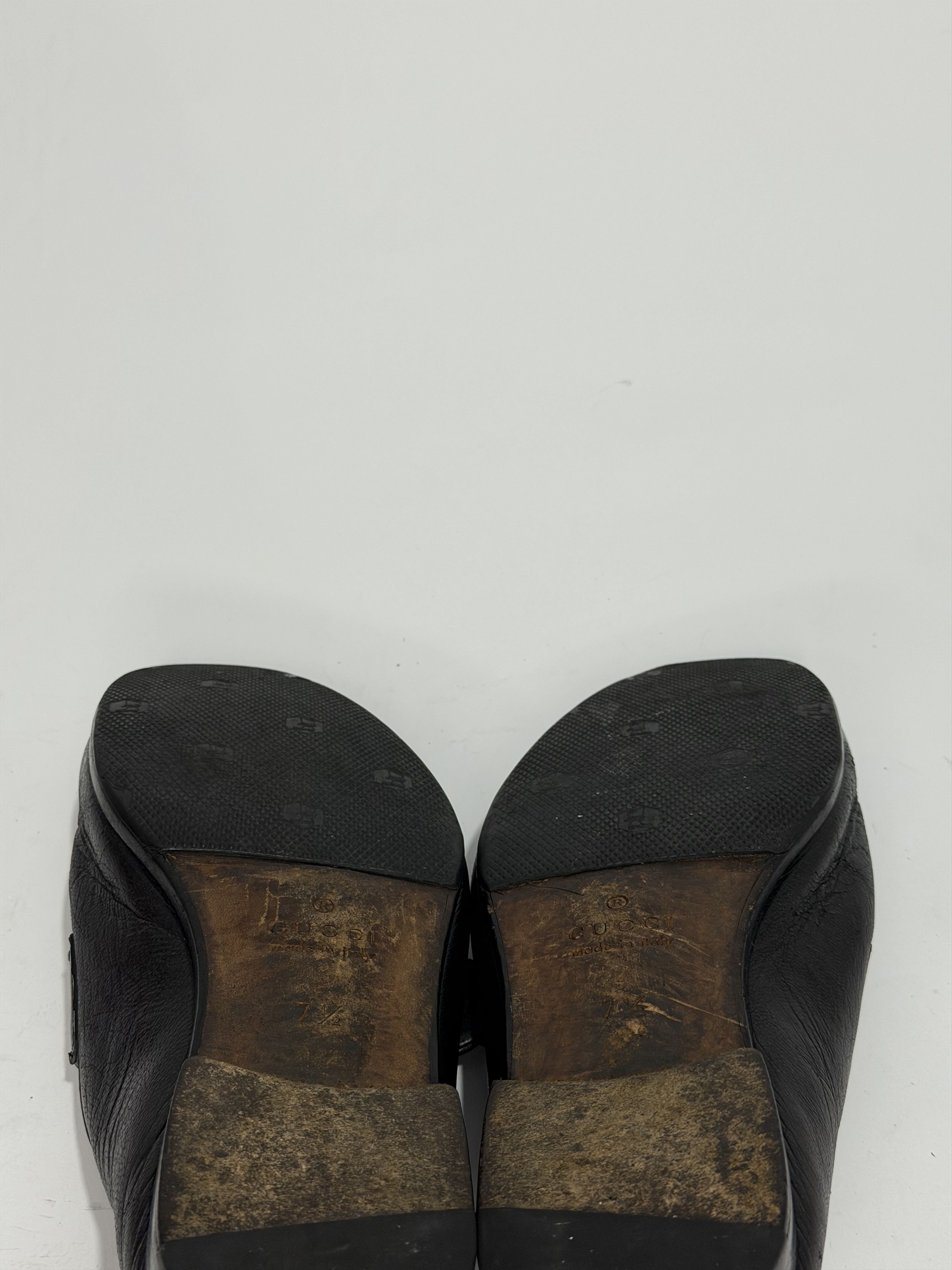Gucci Gucci Black Leather GG Web Penny Loafers Size US 8.5 / EU 41-42 - 9 Thumbnail