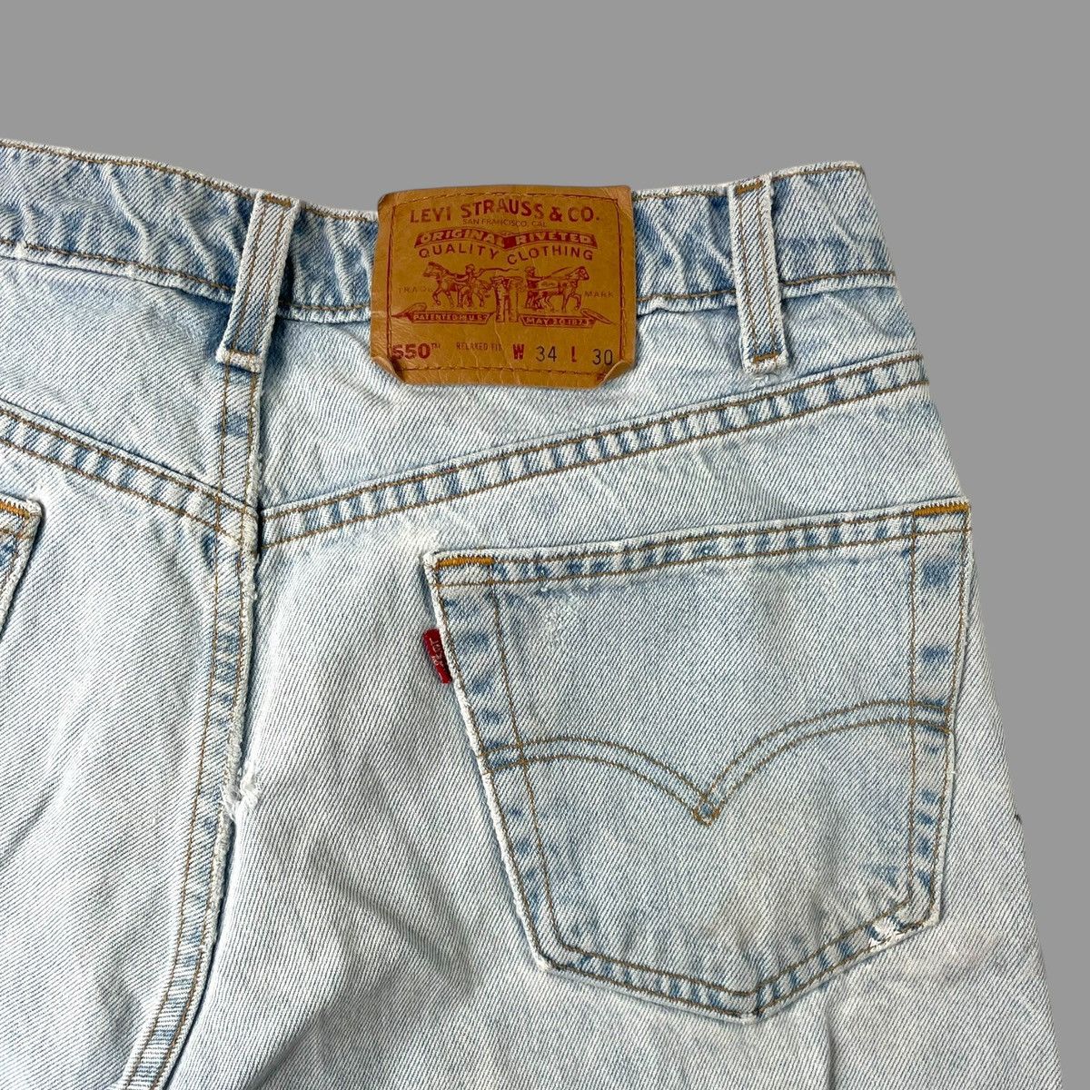 Levi's × Vintage Vintage 1997 Levi’s 550 relaxed fit denim pants Size US 32 / EU 48 - 5 Thumbnail