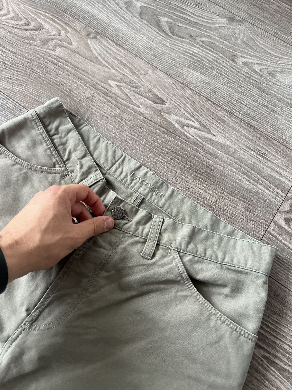 Lacoste Vintage Y2k Casual Lacoste Cotton Chinos Pants Size US 32 / EU 48 - 10 Thumbnail
