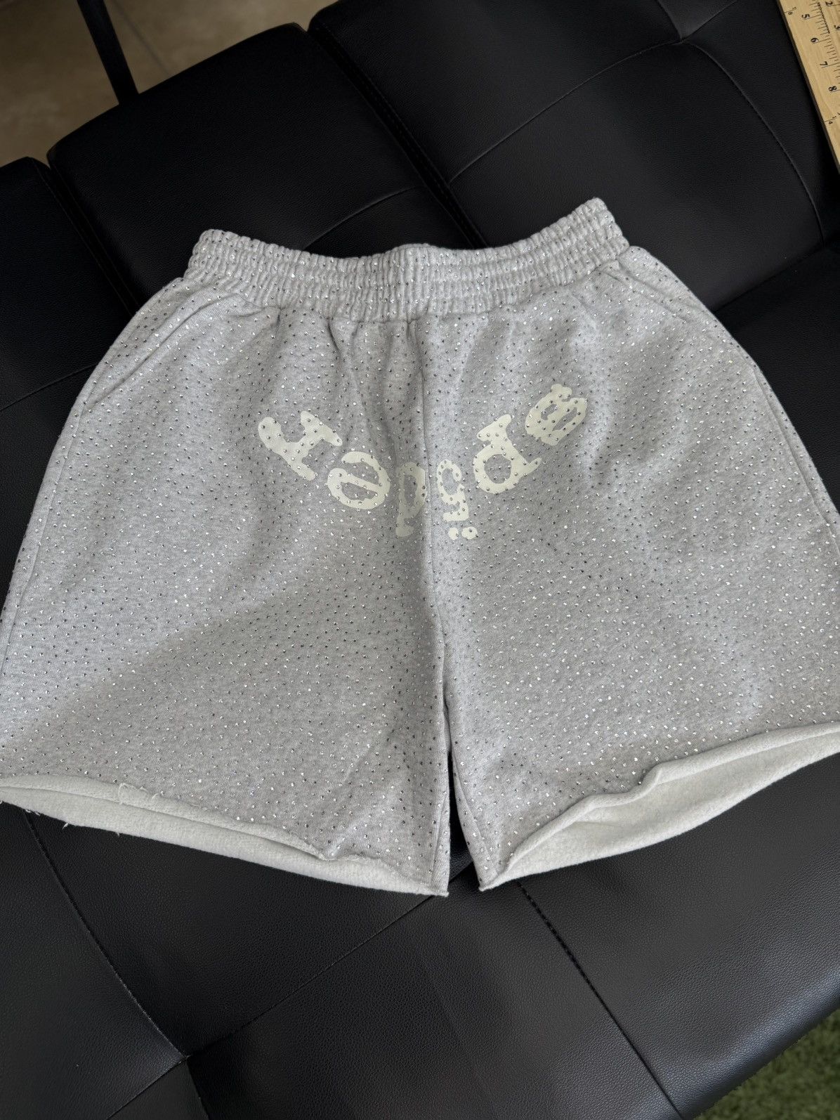 Sp5der Sp5der VVS Rhinestone Cotton Shorts Size (Medium) NEW Size US 30 / EU 46 - 1 Thumbnail