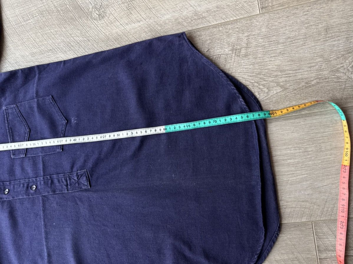 Vintage Soft Dark Blue Work Shirt by Scottcraft Washed Cotton Twill Size US L / EU 52-54 / 3 - 11 Thumbnail