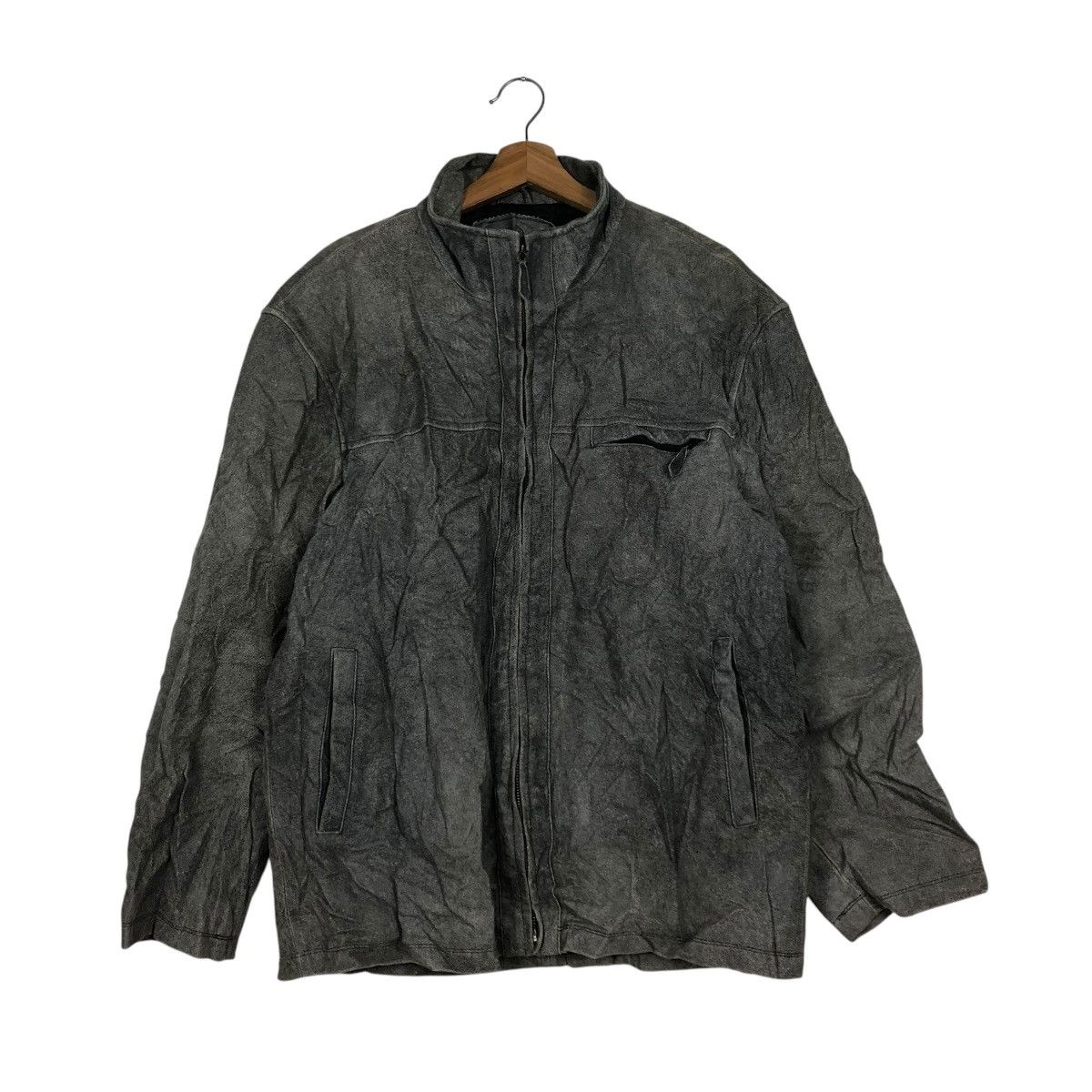 Japanese Brand 🔥VINTAGE BOMBER LEATHER JACKET BIKER DAN VALENTINO PARIS Size US L / EU 52-54 / 3 - 4 Thumbnail