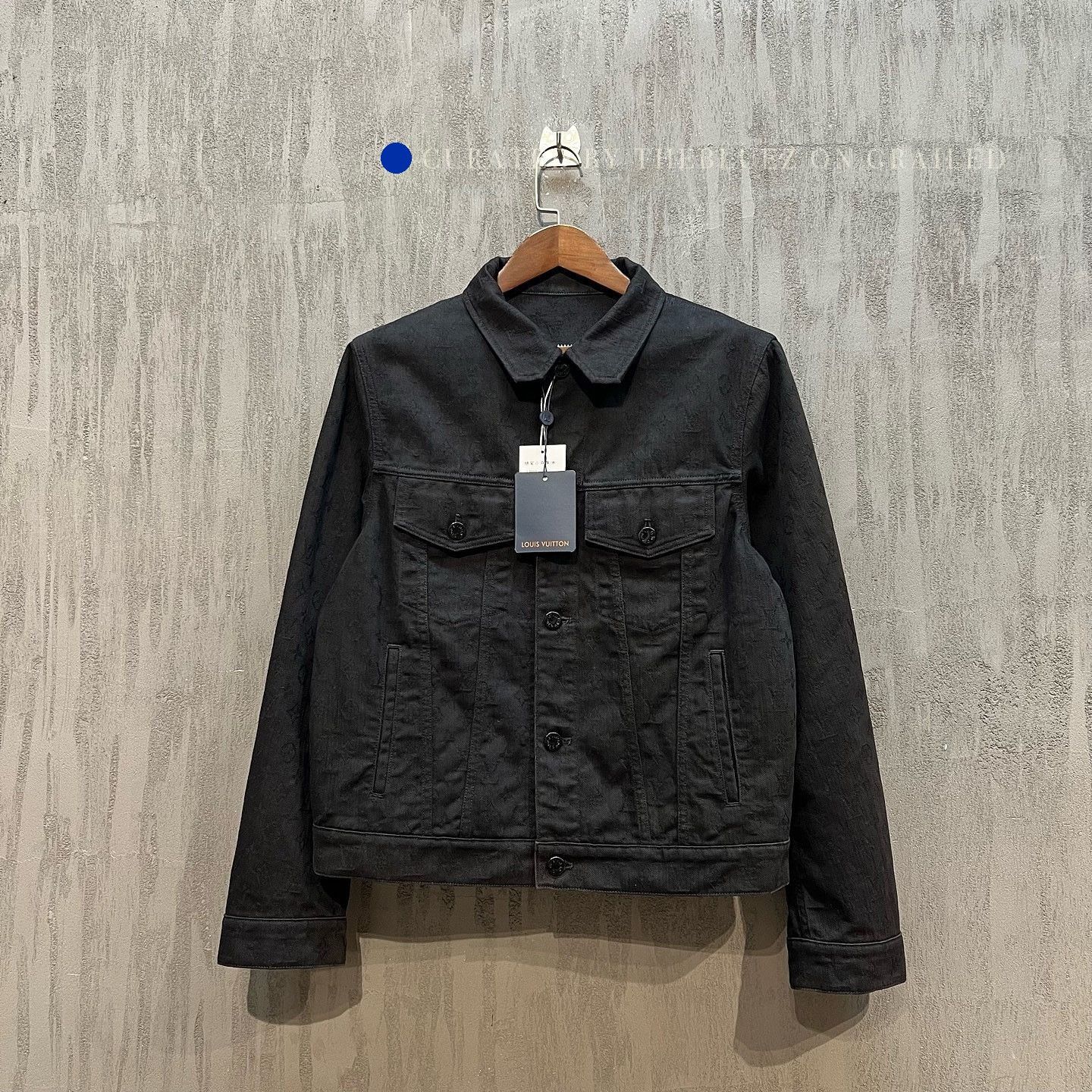 Louis Vuitton Black Monogram Denim Jacket, Size M Size US M / EU 48-50 / 2 - 1 Thumbnail