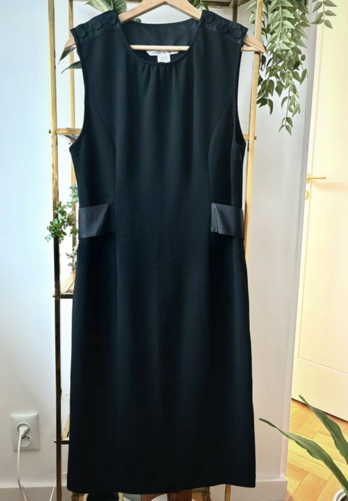 Diane von Furstenberg Diane von Furstenberg Wool Black Dress Size L / US 10 / IT 46 - 1 Thumbnail