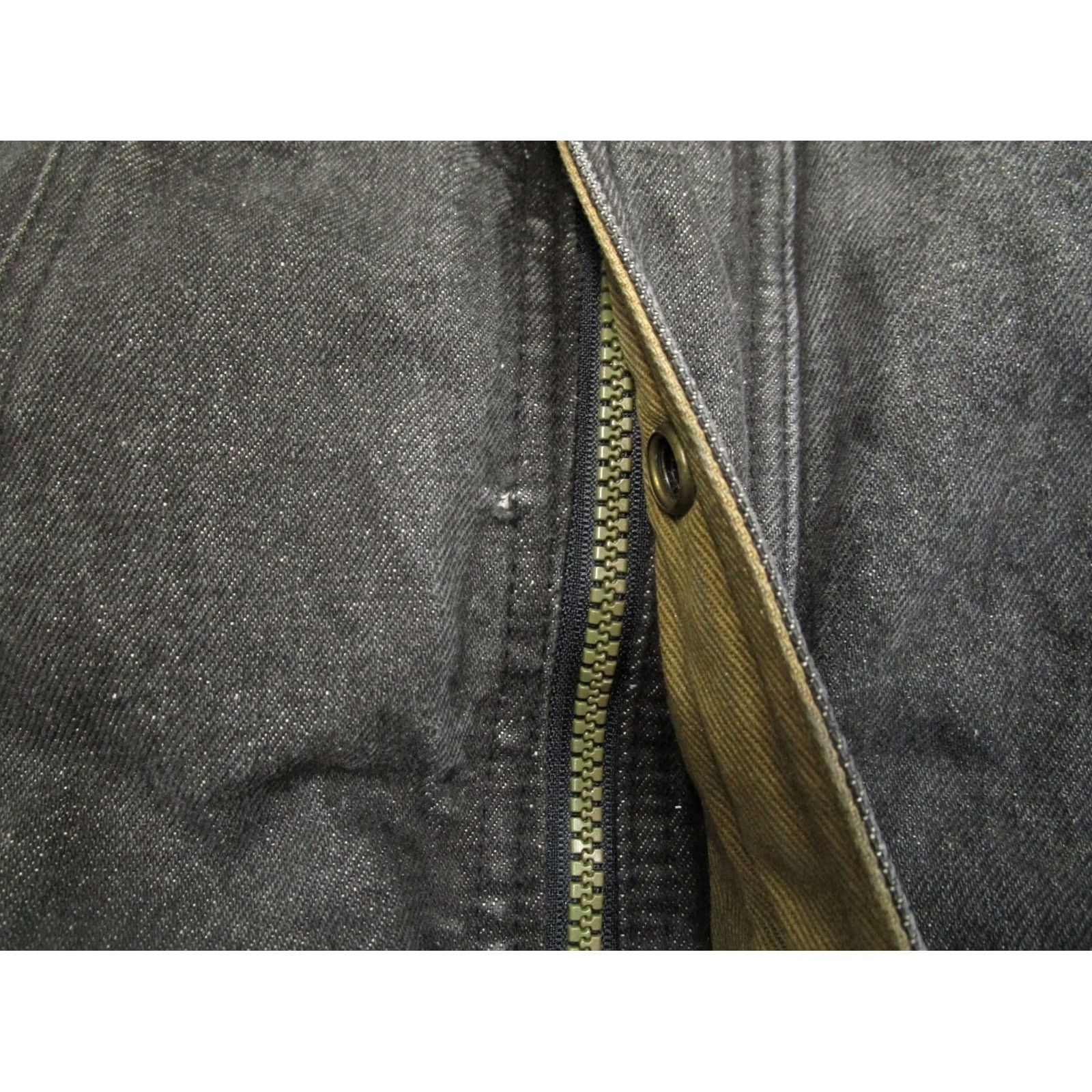 Denime VINTAGE Slant Fin Denim Jacket Men L Black Embroidered 90s Y2K Bomber Jacket Size US L / EU 52-54 / 3 - 4 Thumbnail