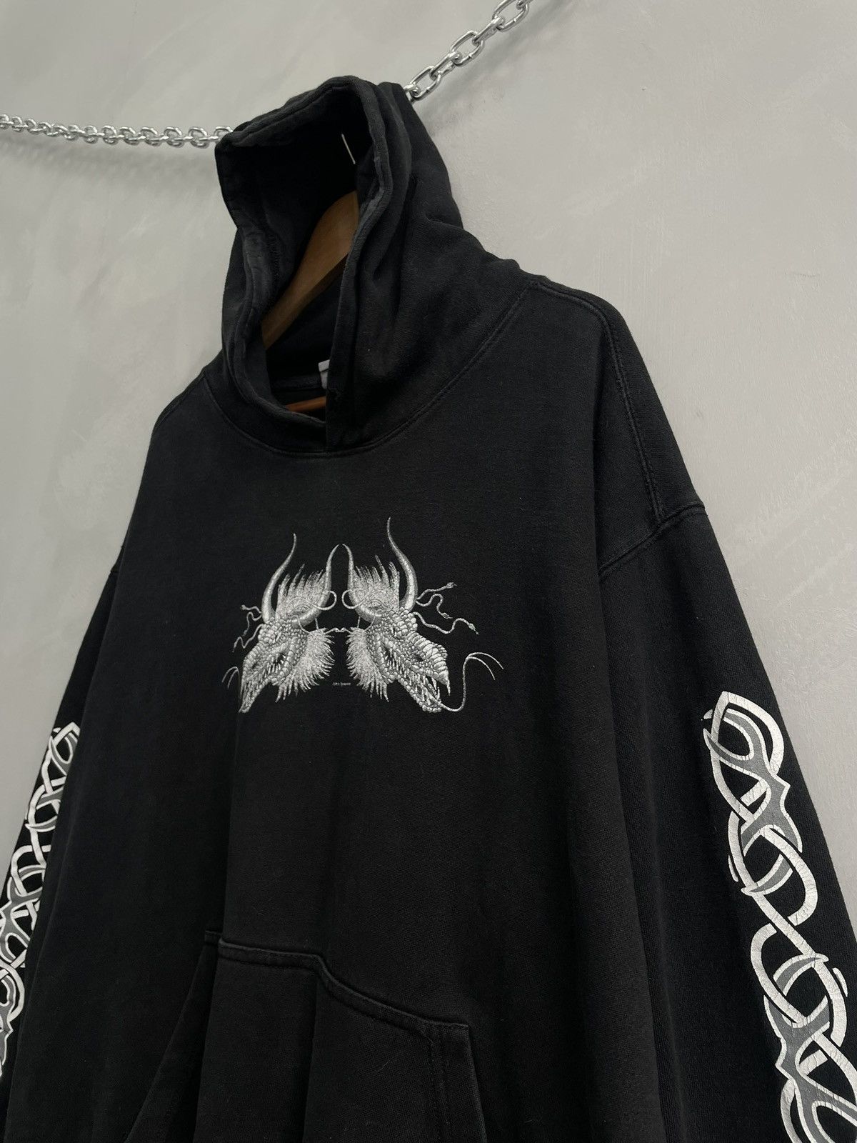 Japanese Brand Boxy Rap tribal sk8 hoodie 3d emblem 90s retro hype Size US XXL / EU 58 / 5 - 4 Thumbnail