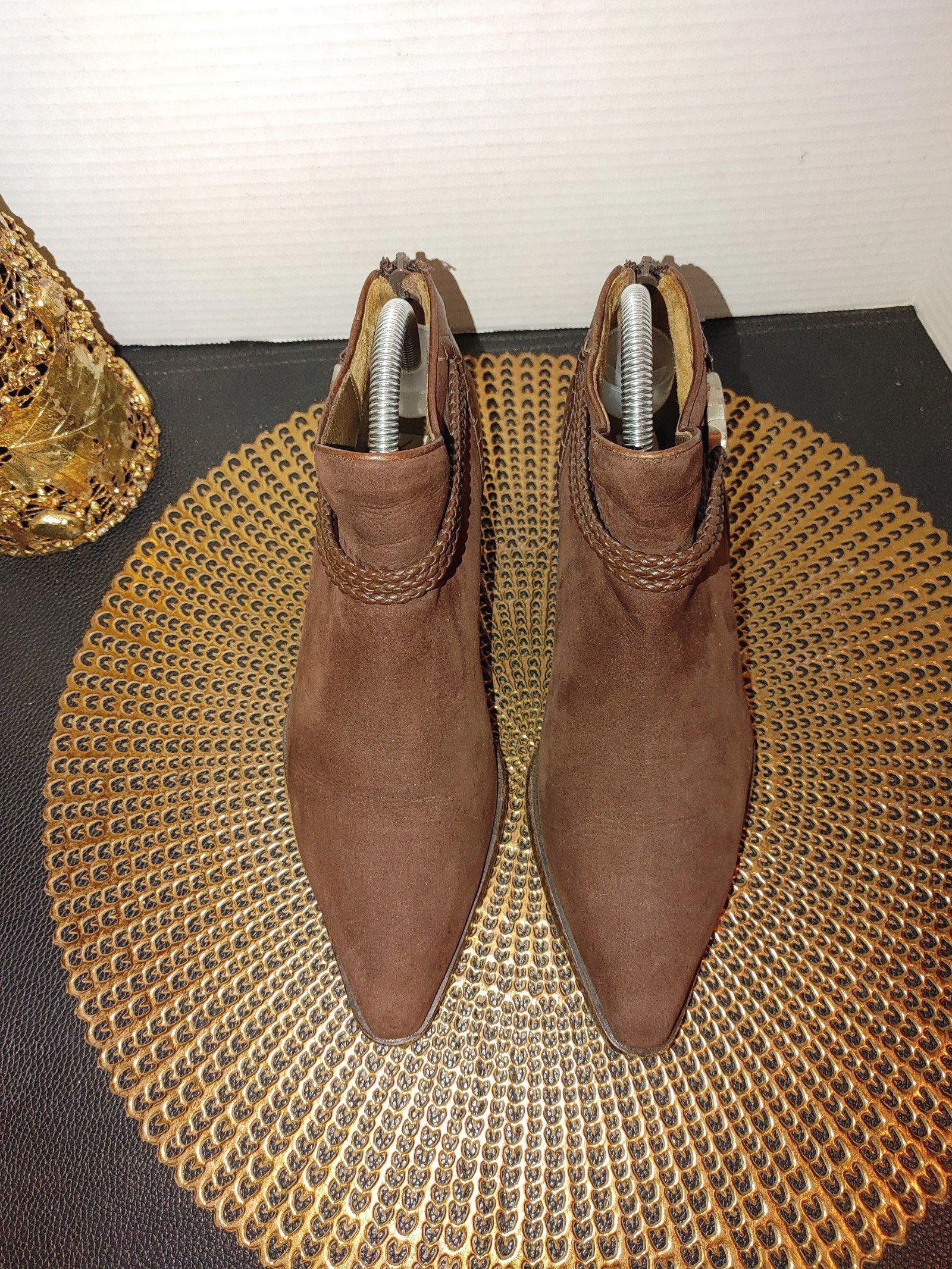 Designer Via Spiga suede ankle booties size 8.5 Size US 8.5 / IT 38.5 - 3 Thumbnail