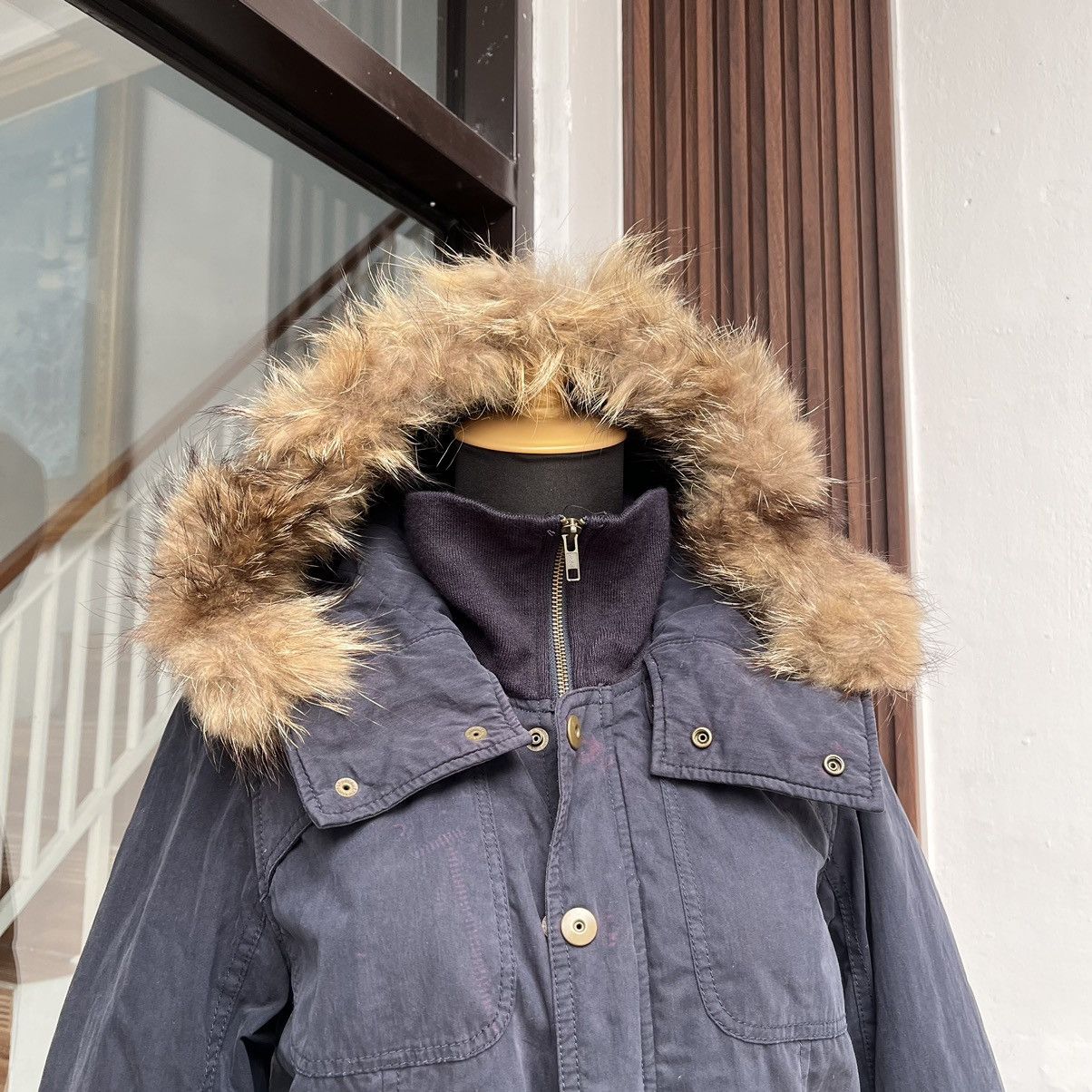 Japanese Brand Fux Faur Jacket Hooded Bomber "Flash Report" Size L / US 10 / IT 46 - 4 Thumbnail