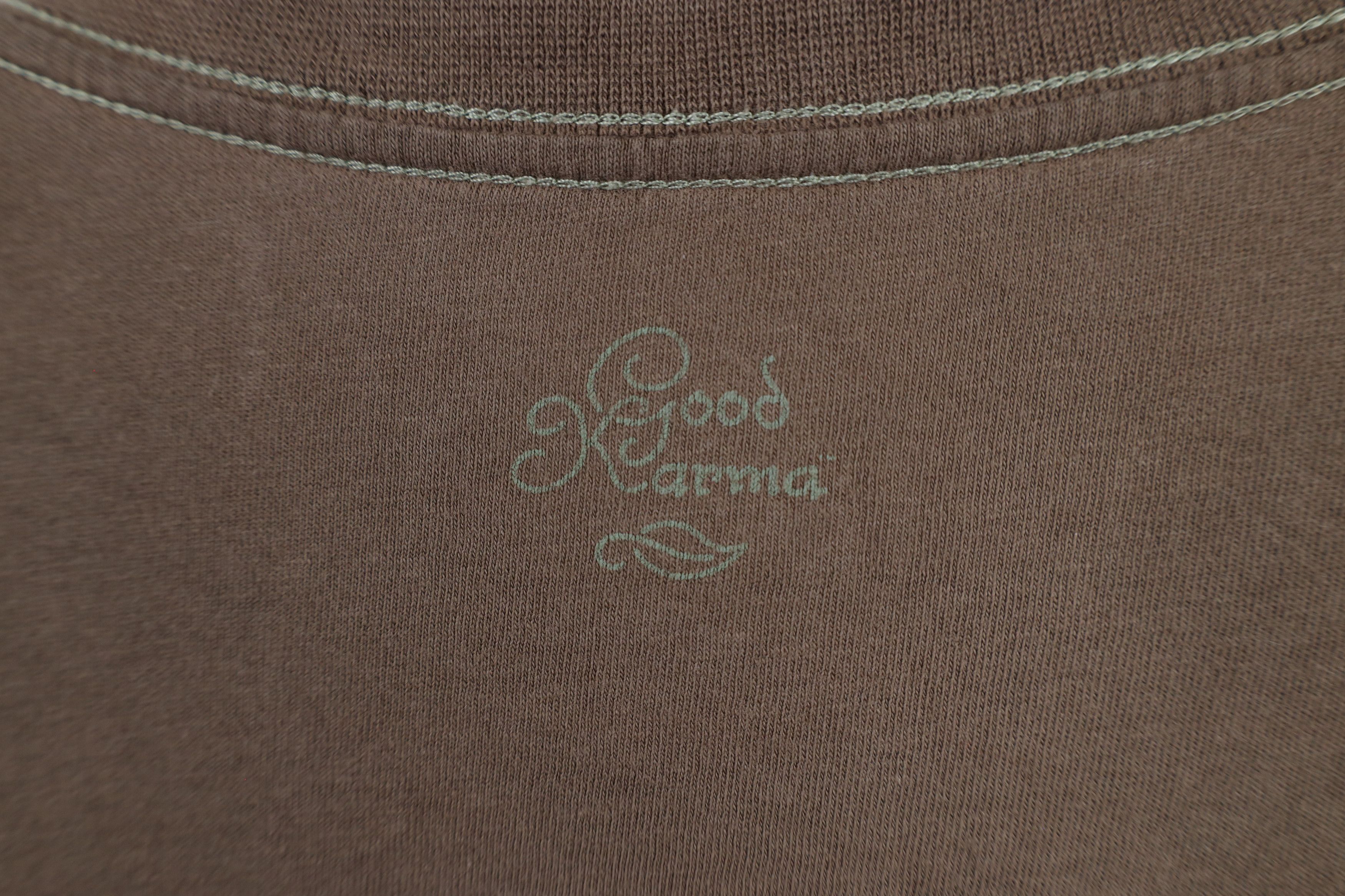Life is Good × Vintage Good Karma Life Is Good Cotton Long Sleeve T-Shirt Brown Size M / US 6-8 / IT 42-44 - 11 Thumbnail