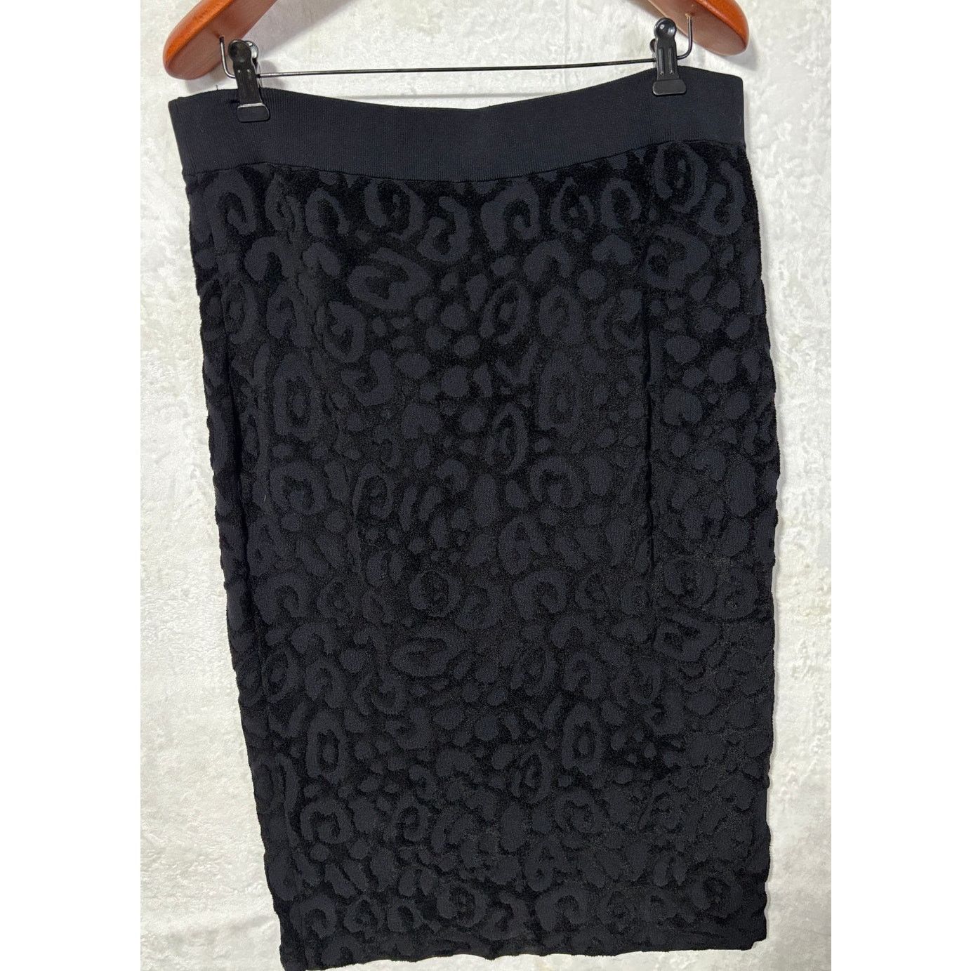 Burberry BURBERRY London Women's Black Bodycon Sweater Skirt | XL Size 38" / US 16 / IT 52 - 10 Thumbnail