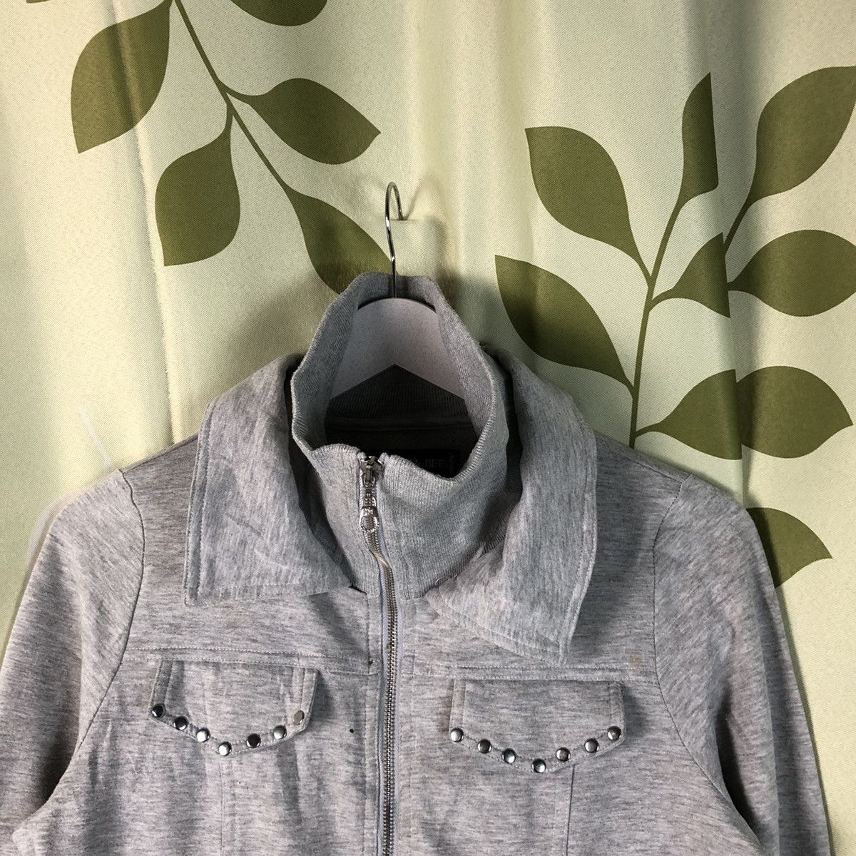 Japanese Brand Cecil Mcbee Grey multipocket jacket sweater #7419 Size M / US 6-8 / IT 42-44 - 4 Thumbnail