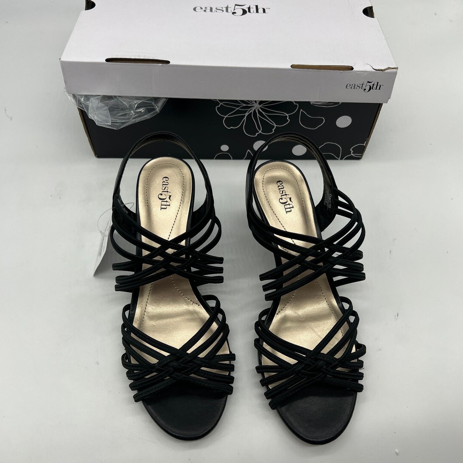 Other East 5th East Fifth Niko Women Shoes Heel Sandal Black Size US 6.5 / IT 36.5 - 2 Thumbnail