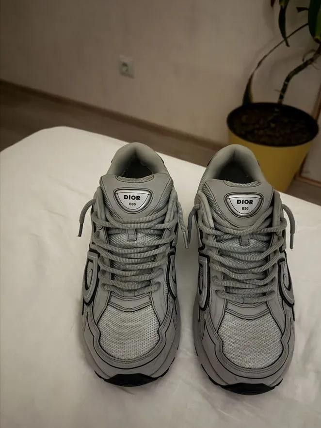 Dior Dior B30 Silver Gray Sneakers Size US 10 / EU 43 - 2 Thumbnail