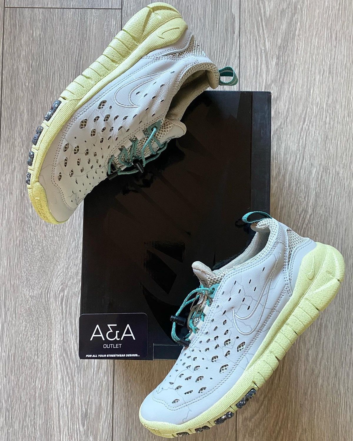 image of Nike Free Run Trail Grey Mint Us 8.5 Shoes, Men's