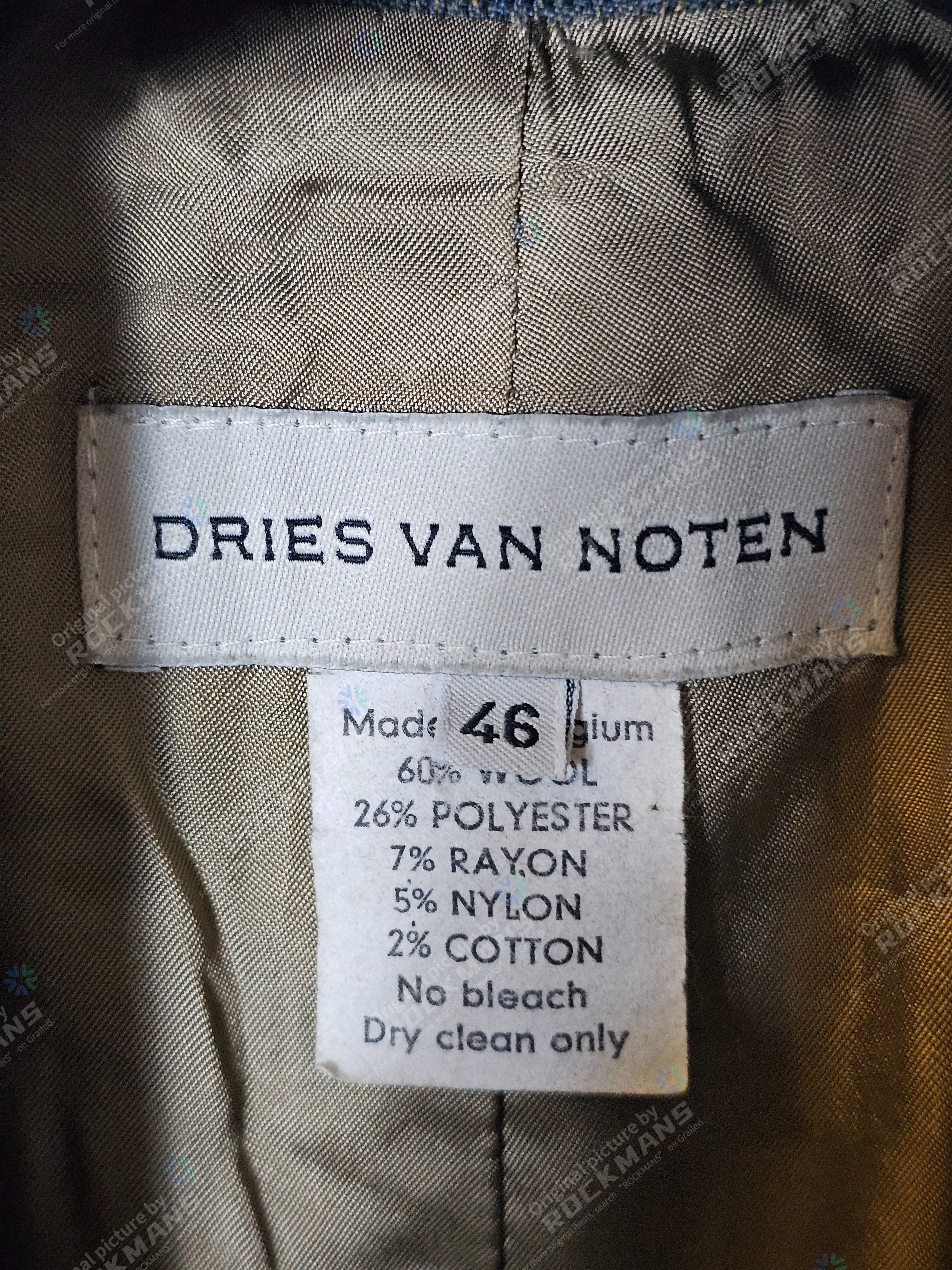 Dries Van Noten Dries Van Noten Men's Bilbo Glen Plaid Wool Size 46 Size 46L - 6 Thumbnail