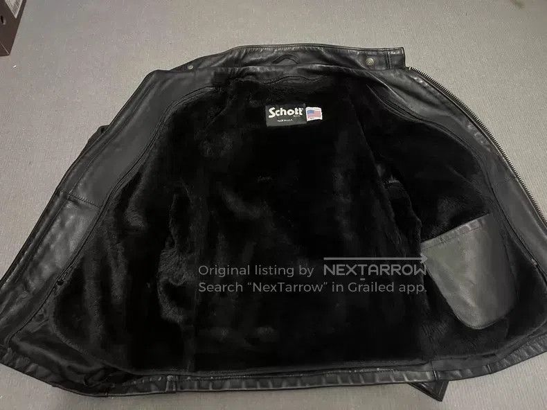 Schott Classic stand-up collar coffee rider motorcycle rock 'n' Size US L / EU 52-54 / 3 - 4 Thumbnail