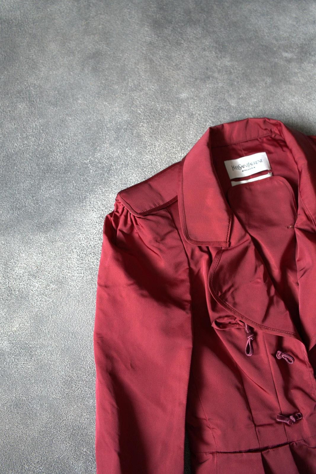 Yves Saint Laurent F/W 2004 Yves Saint Laurent by Tom Ford RUNWAY Pagoda Silk Size L / US 10 / IT 46 - 7 Thumbnail