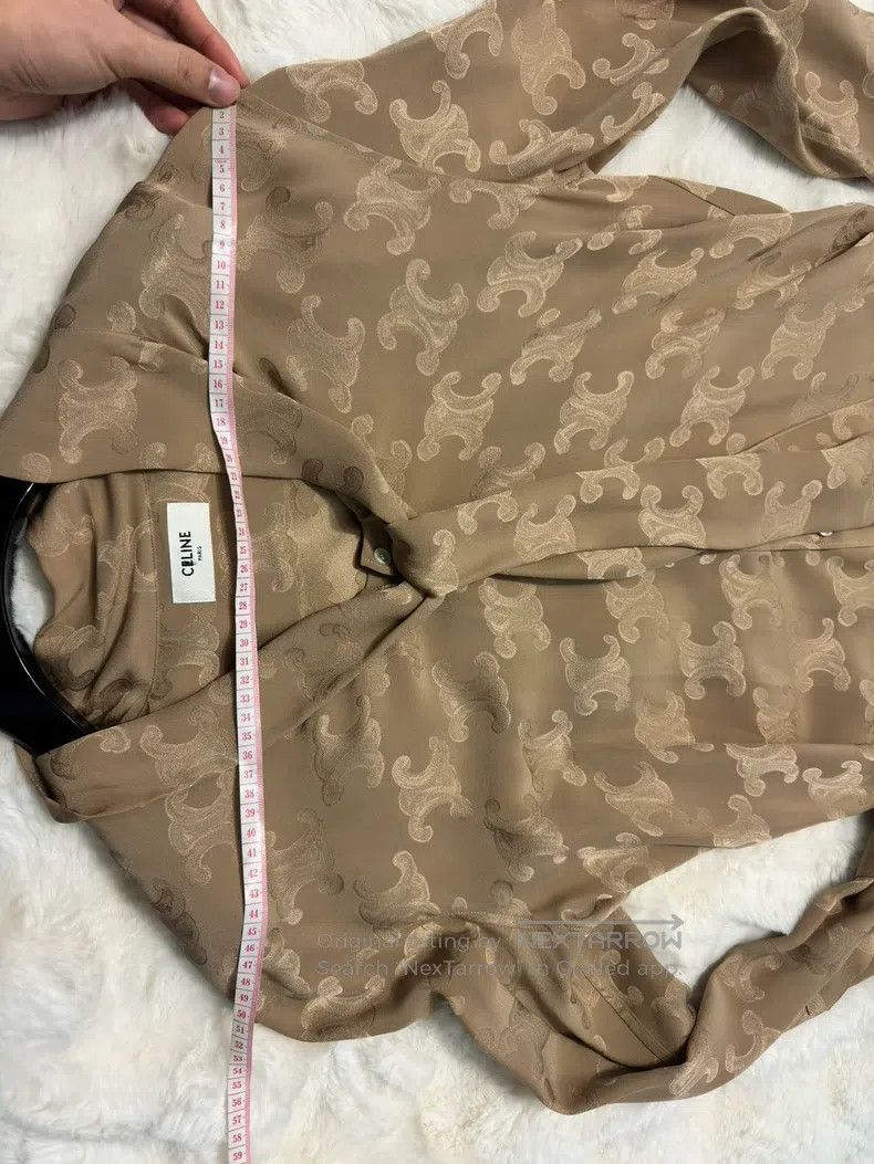 Celine CELINE All-over Printed Silk Scarf Shirt Size XL / US 12-14 / IT 48-50 - 6 Thumbnail
