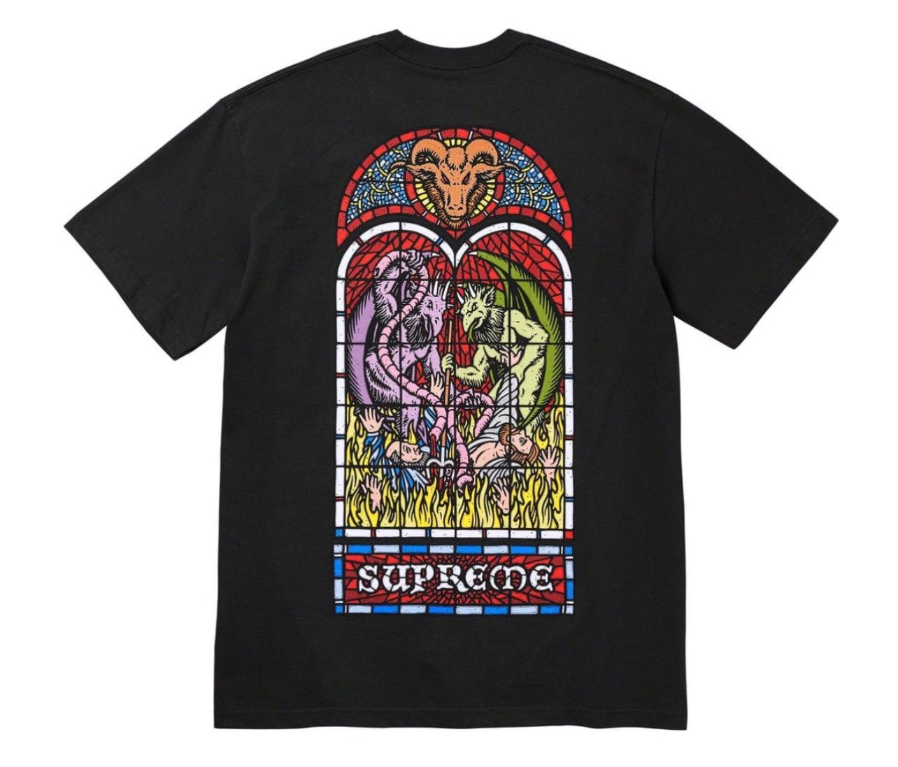 image of Supreme Worship Tee in Black, Men's (Size 2XL)