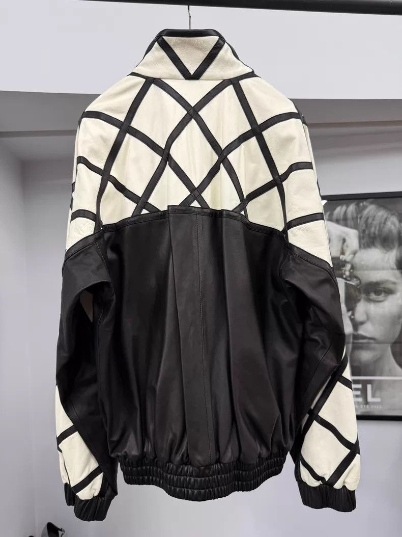 Gucci Gucci White and black plaid stitching gold thread embroide Size S / US 4 / IT 40 - 3 Thumbnail