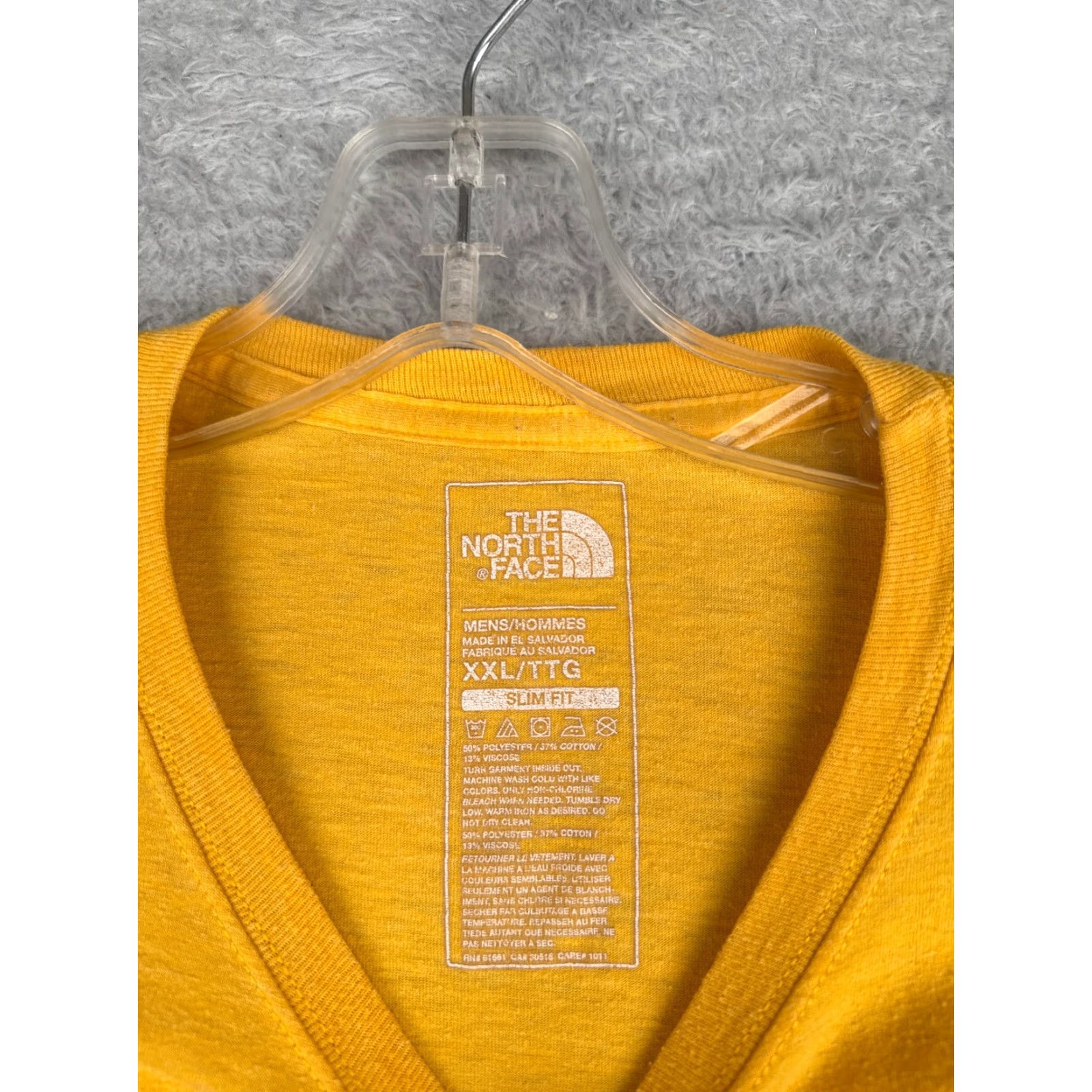 The North Face VINTAGE The North Face Shirt Men 2XL Yellow Short Sleeve Crew Neck Cotton Blend Logo T-Shirt Mens Size US XXL / EU 58 / 5 - 7 Thumbnail