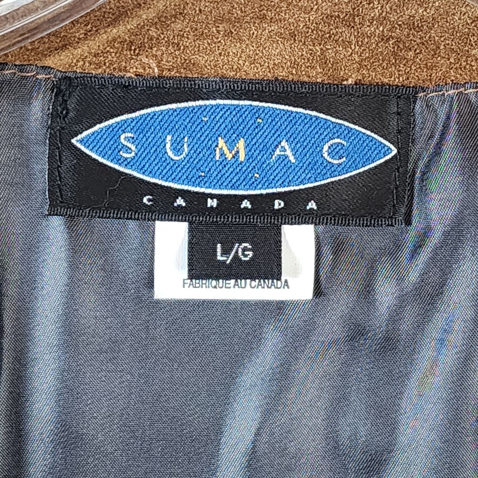 Other Sumac Canada Leather Suede Vest Men Large Brown 6-Button Size US L / EU 52-54 / 3 - 7 Thumbnail