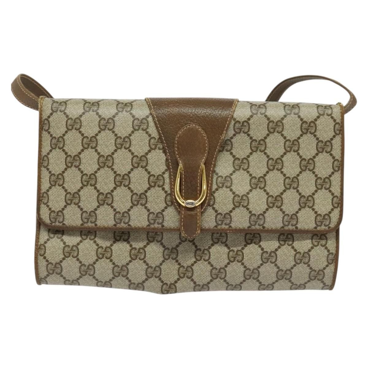 Gucci GUCCI GG Supreme Shoulder Bag Pvc Beige Gold 118 02 050 Size ONE SIZE - 2 Thumbnail
