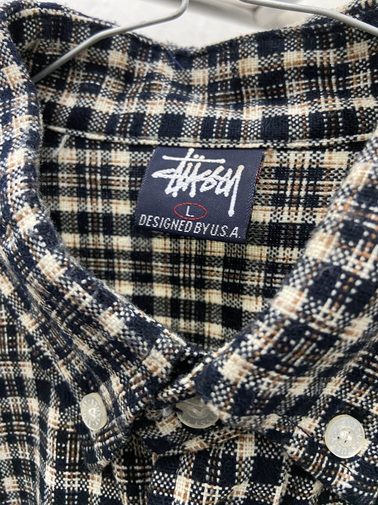 Stussy Vintage Stussy Plaid Flannel Button Up Shirt Size US L / EU 52-54 / 3 - 7 Thumbnail