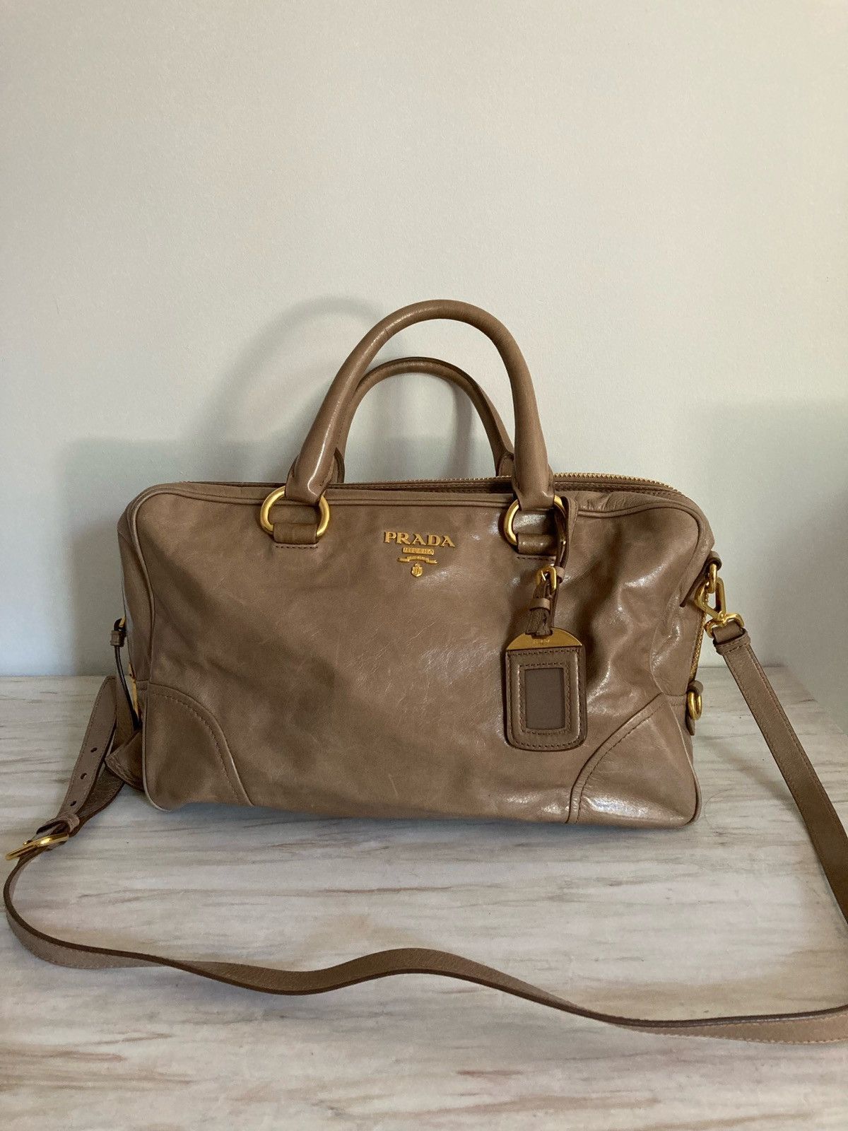 Prada Vitello Shine Handbag Size ONE SIZE - 1 Thumbnail