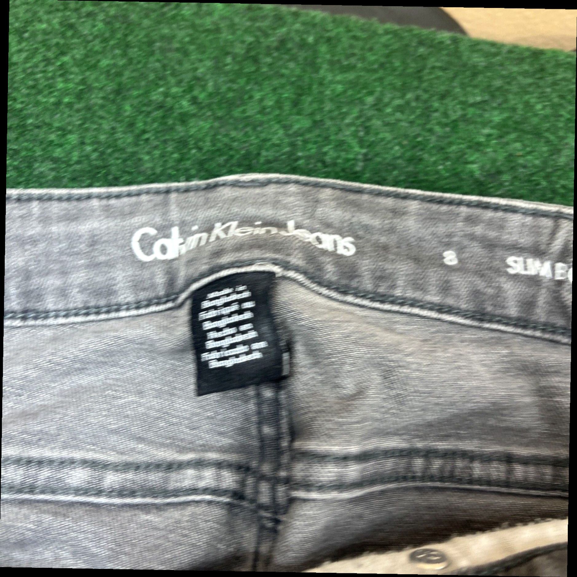 Calvin Klein Calvin Klein Jeans Women 8 Slim Boyfriend Gray Zip Fly 32x27 Stretch Mid Rise Size 24" / US 00 / IT 34 - 5 Thumbnail