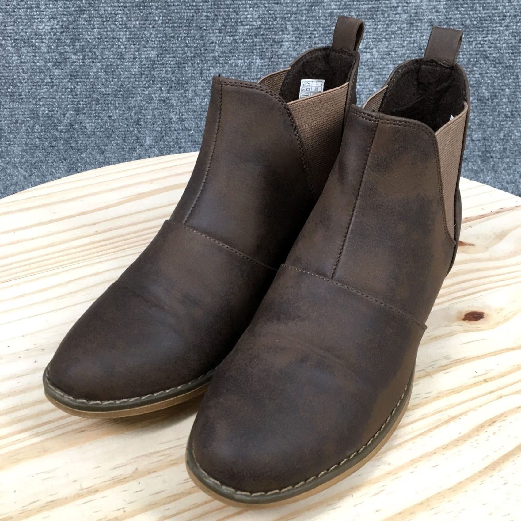 Vintage Rocket Dog Boots Women's 9 Maylon Chelsea Booties Brown Almond Toe Pull On Casual Boots Size US 9 / IT 39 - 3 Thumbnail