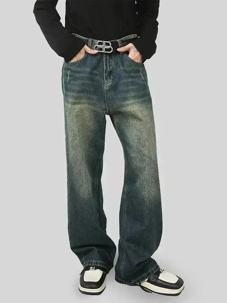 Japanese Brand Retro Blue Loose Wide Leg Jeans Size US 30 / EU 46 - 1 Thumbnail