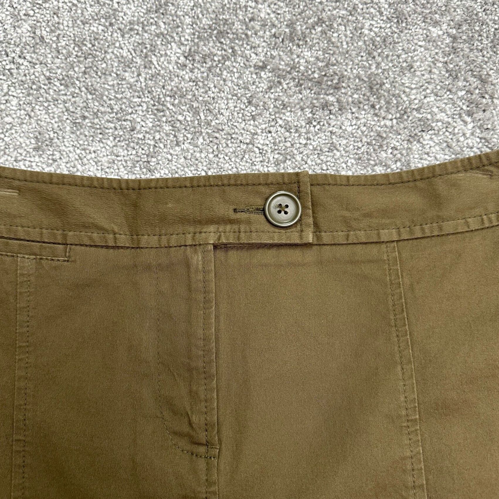Ann Taylor Ann Taylor Skirt Petites 4P Brown Knee Length Mermaid Stretch Women Size 27" / US 4 / IT 40 - 3 Thumbnail