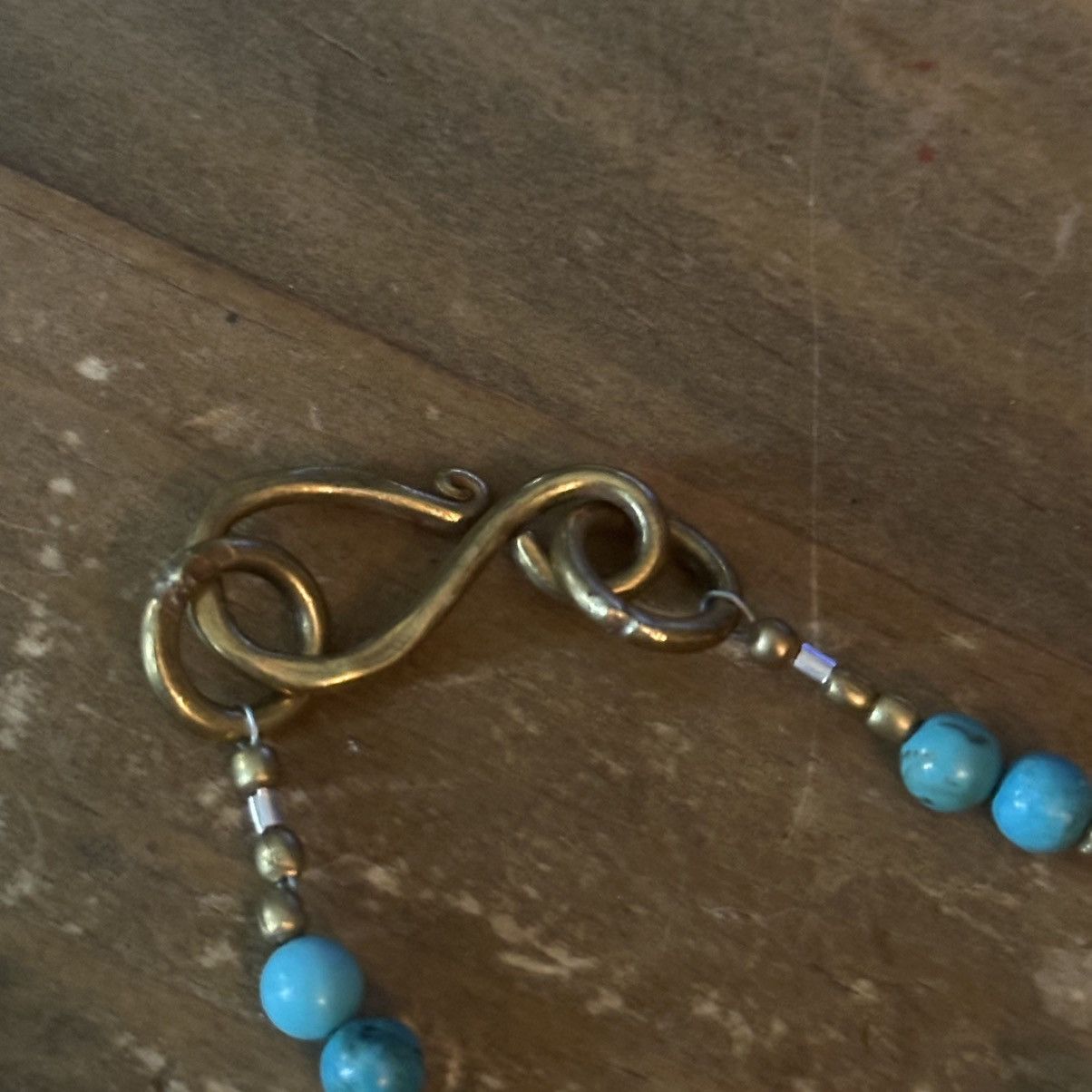 Vintage Vintage Tribal yellow and turquoise station bead necklace Size ONE SIZE - 5 Thumbnail