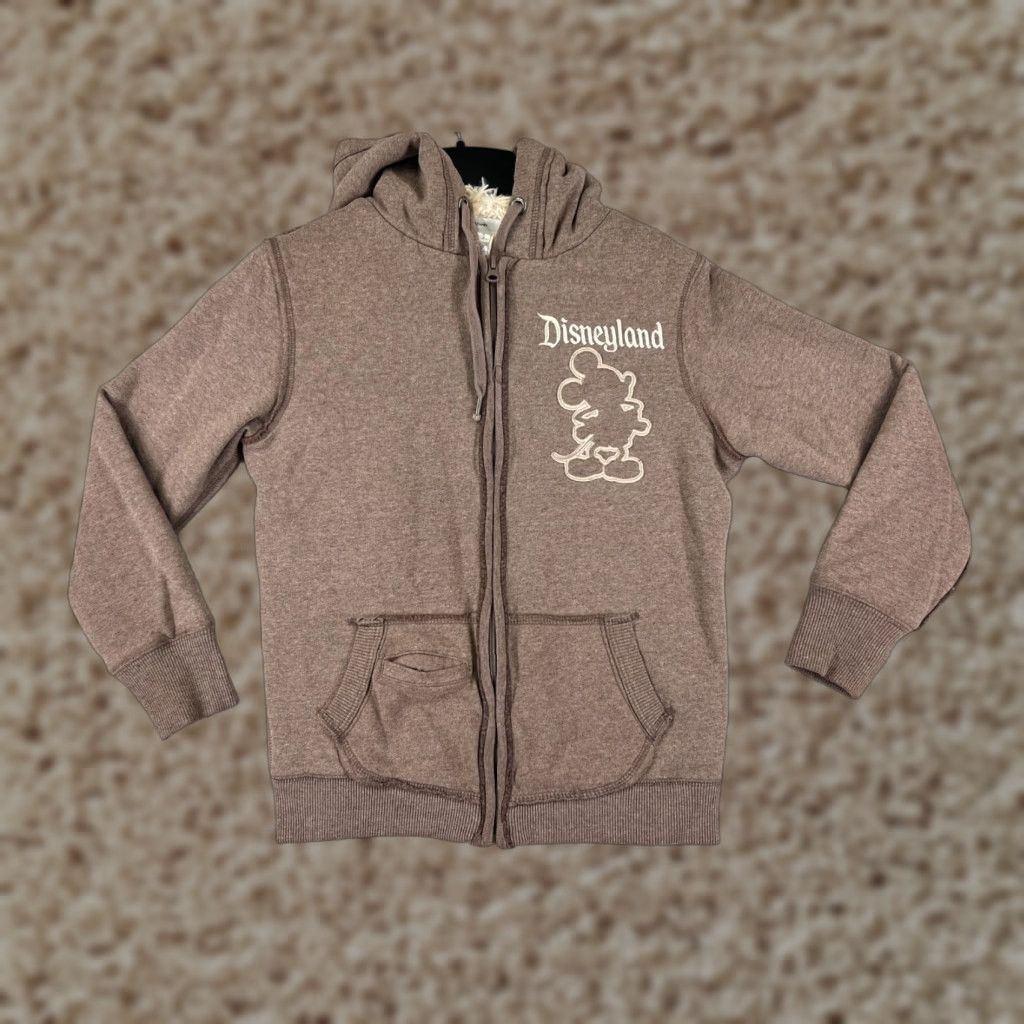 Disney Disney Mickey Mouse Sweater Full Zip Hoodie Womens S Brown Size S / US 4 / IT 40 - 1 Thumbnail